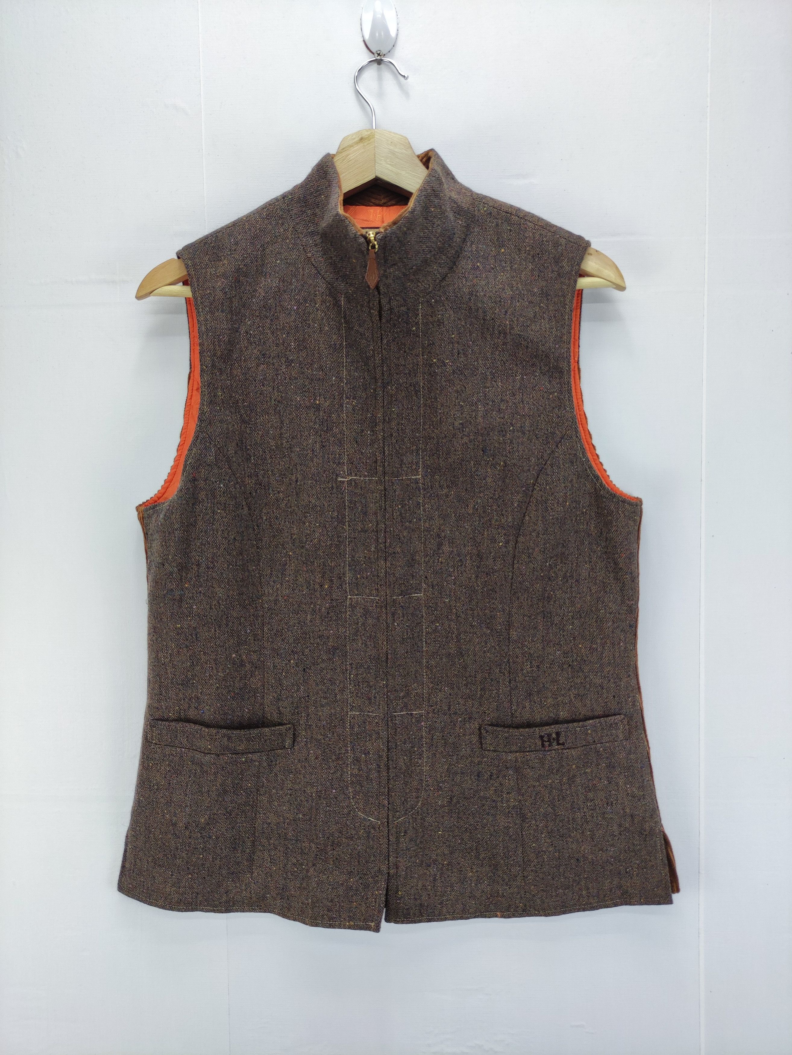 Vintage Wool Vest Zipper