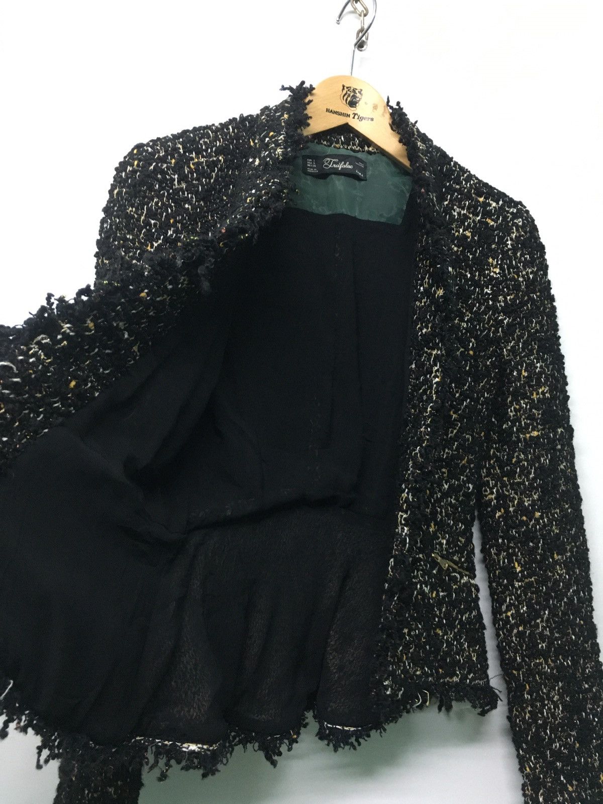 Designer × Zara Zara Trafaluc Tweed Jacket Inspired Channel Size US M / EU 48-50 / 2 - 8 Thumbnail