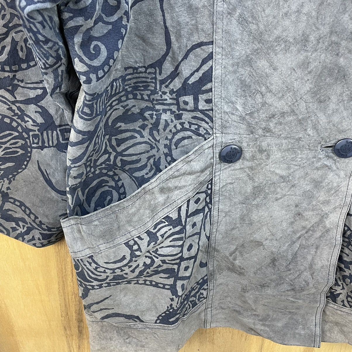 Louis Feraud Vintage Louis Feraud Leather Jacket Nice Design Size US M / EU 48-50 / 2 - 4 Thumbnail