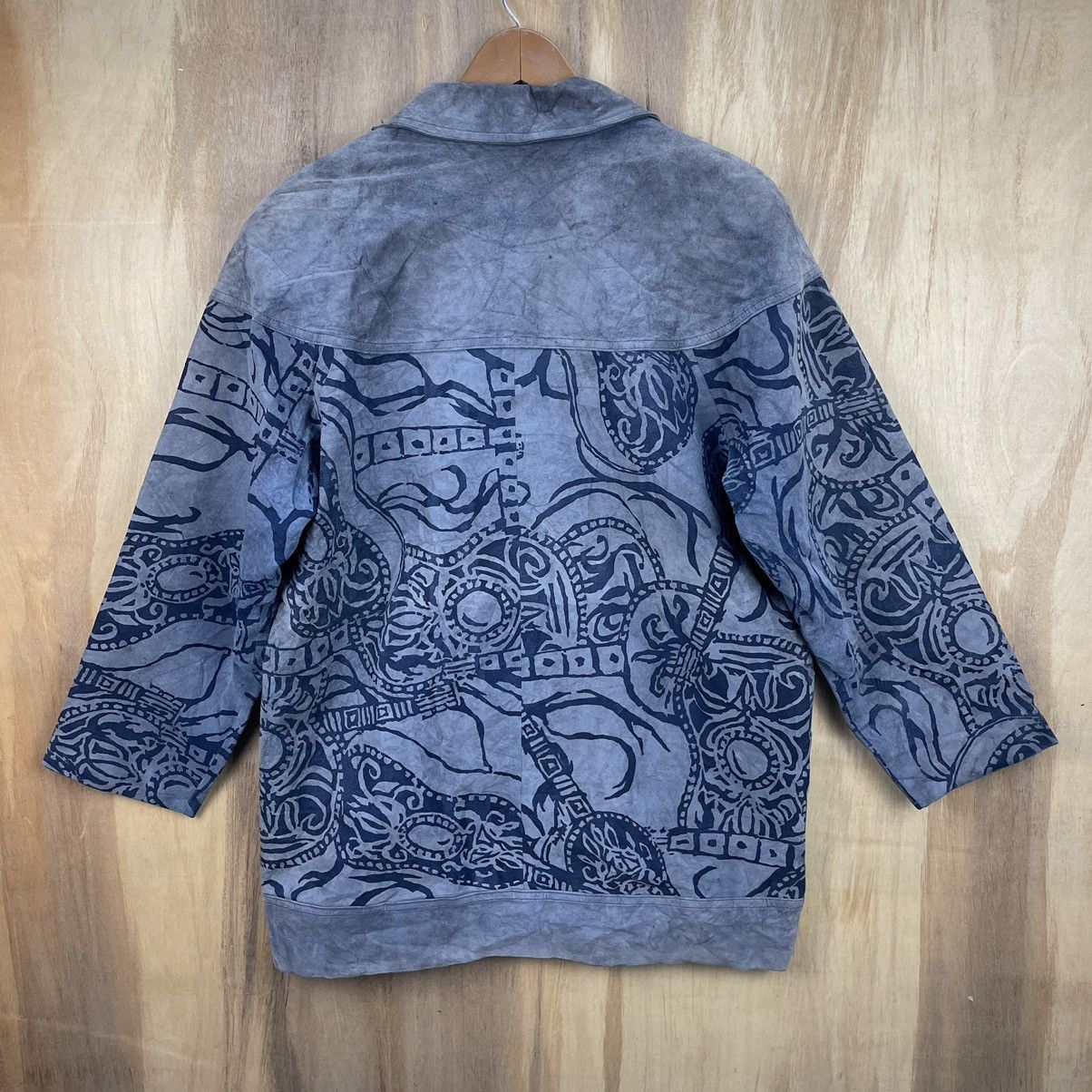 Louis Feraud Vintage Louis Feraud Leather Jacket Nice Design Size US M / EU 48-50 / 2 - 2 Thumbnail