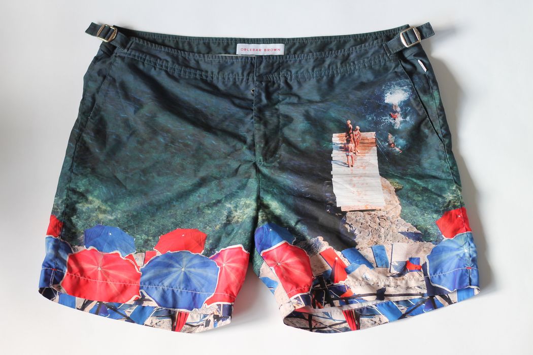 Orlebar Brown Orlebar Brown print bulldog swim shorts photo Beach Ocean ...