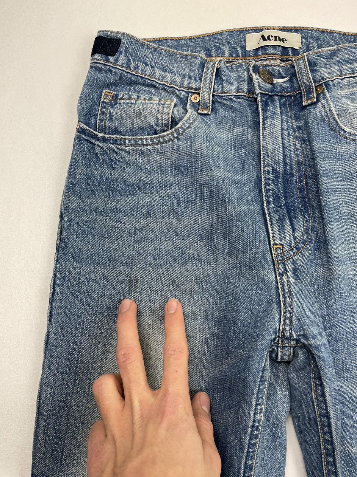 Acne Studios Acne Studios Skinny Jeans Denim Pants Faded Distressed 28 Size US 28 / EU 44 - 10 Thumbnail