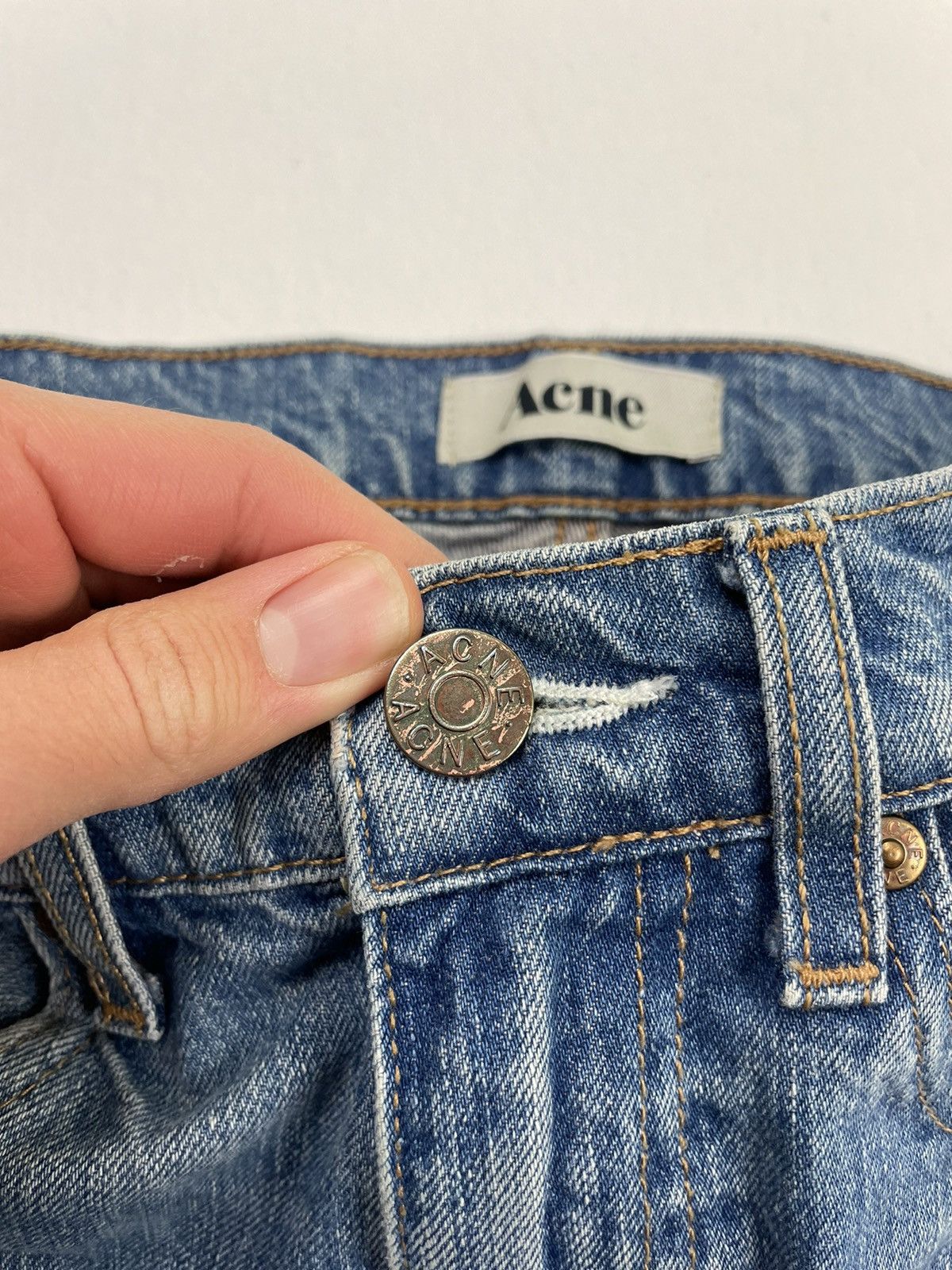 Acne Studios Acne Studios Skinny Jeans Denim Pants Faded Distressed 28 Size US 28 / EU 44 - 7 Thumbnail