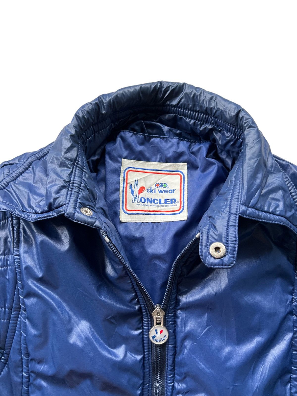 Moncler × Vintage Moncler Ski wear Blue Jacket Size US L / EU 52-54 / 3 - 3 Thumbnail