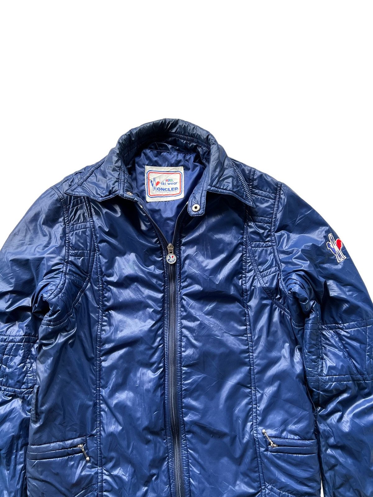 Moncler × Vintage Moncler Ski wear Blue Jacket Size US L / EU 52-54 / 3 - 2 Thumbnail