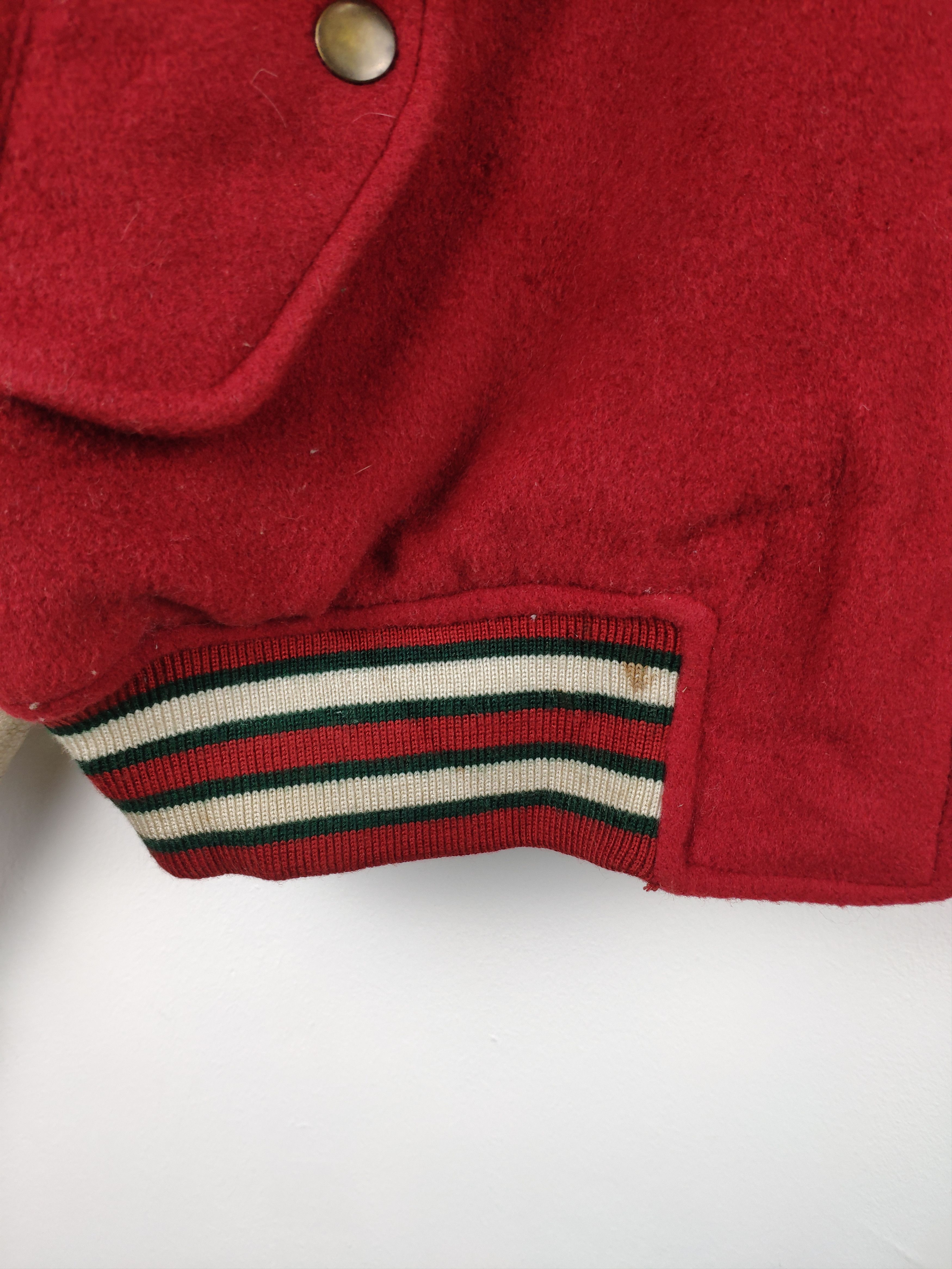 Japanese Brand × Vintage Vintage 80s Varsity Jacket Leather Sleeve Saburoku American Size US M / EU 48-50 / 2 - 22 Thumbnail