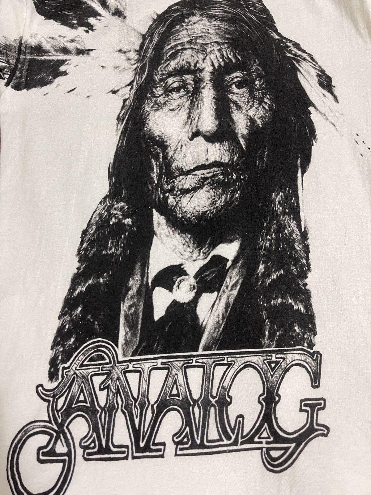 Analog Analog Red Indian White Tshirt (size XS) Size US XS / EU 42 / 0 - 3 Thumbnail