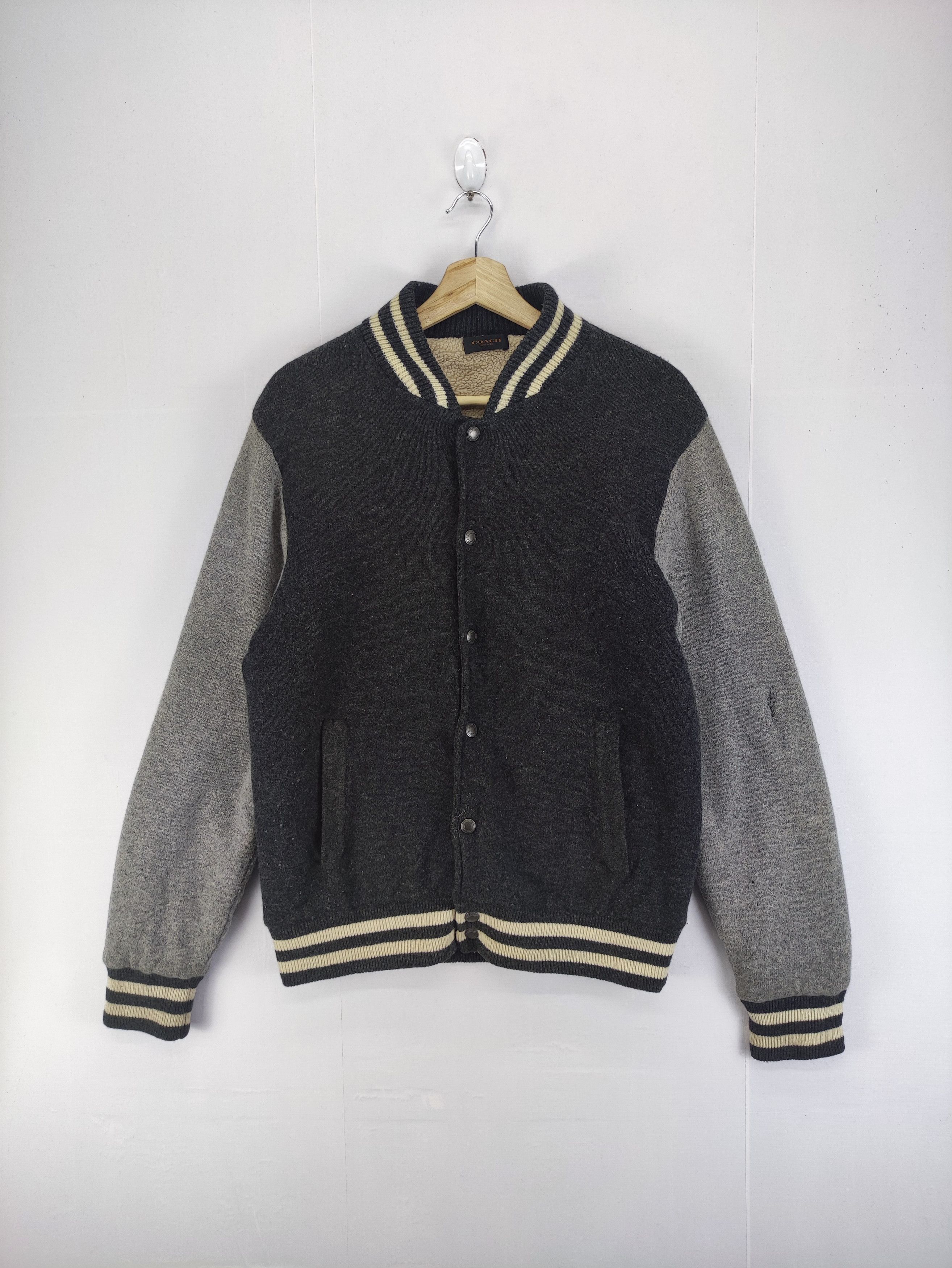 Coach Vintage Coach Wool Varsity Jacket Snap Button Size US M / EU 48-50 / 2 - 1 Thumbnail