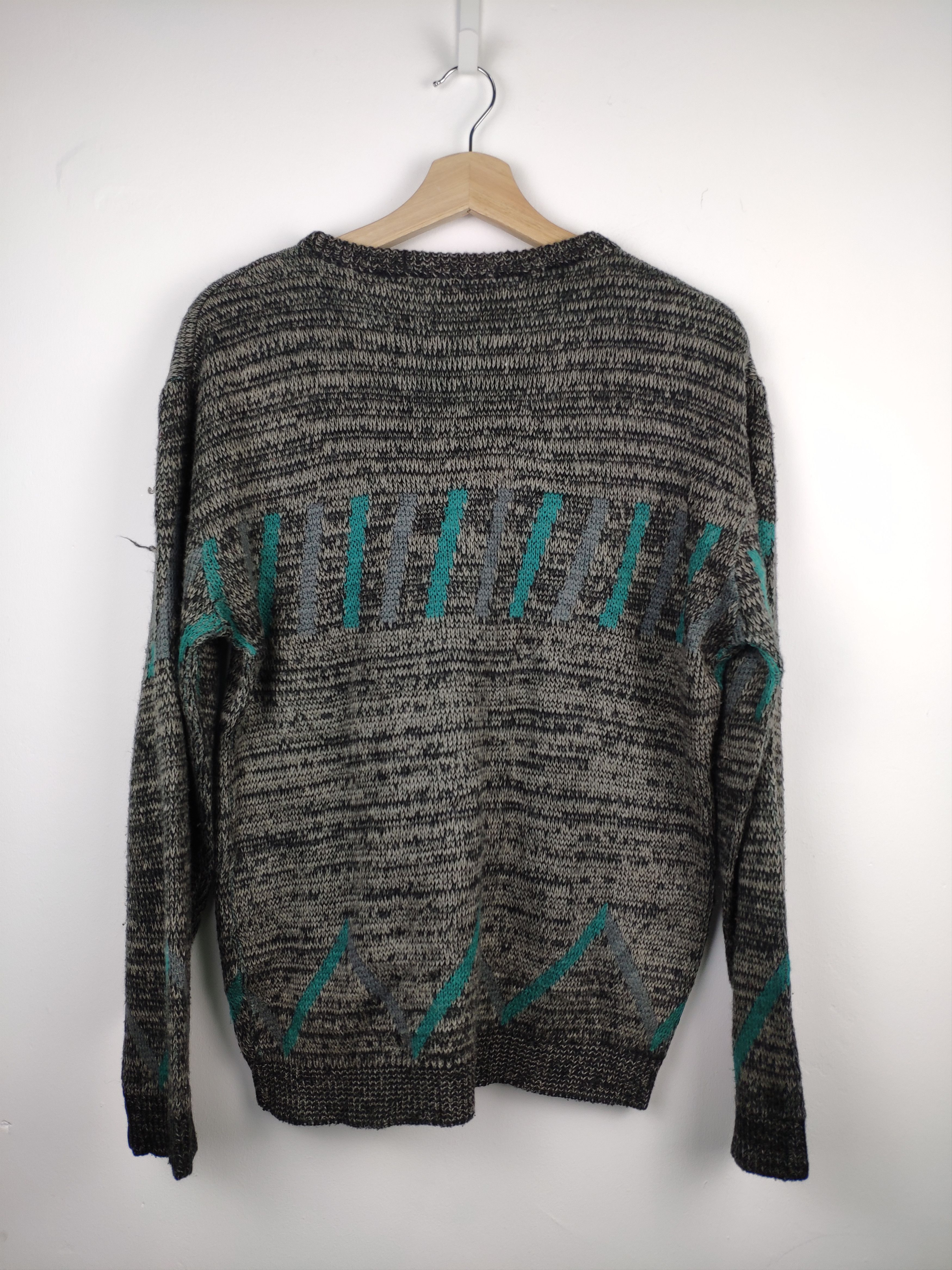 Aran Isles Knitwear × Japanese Brand × Vintage Steal 💥 Vintage Wool Knit Sweater Crewneck Jean Bart Size US M / EU 48-50 / 2 - 6 Thumbnail