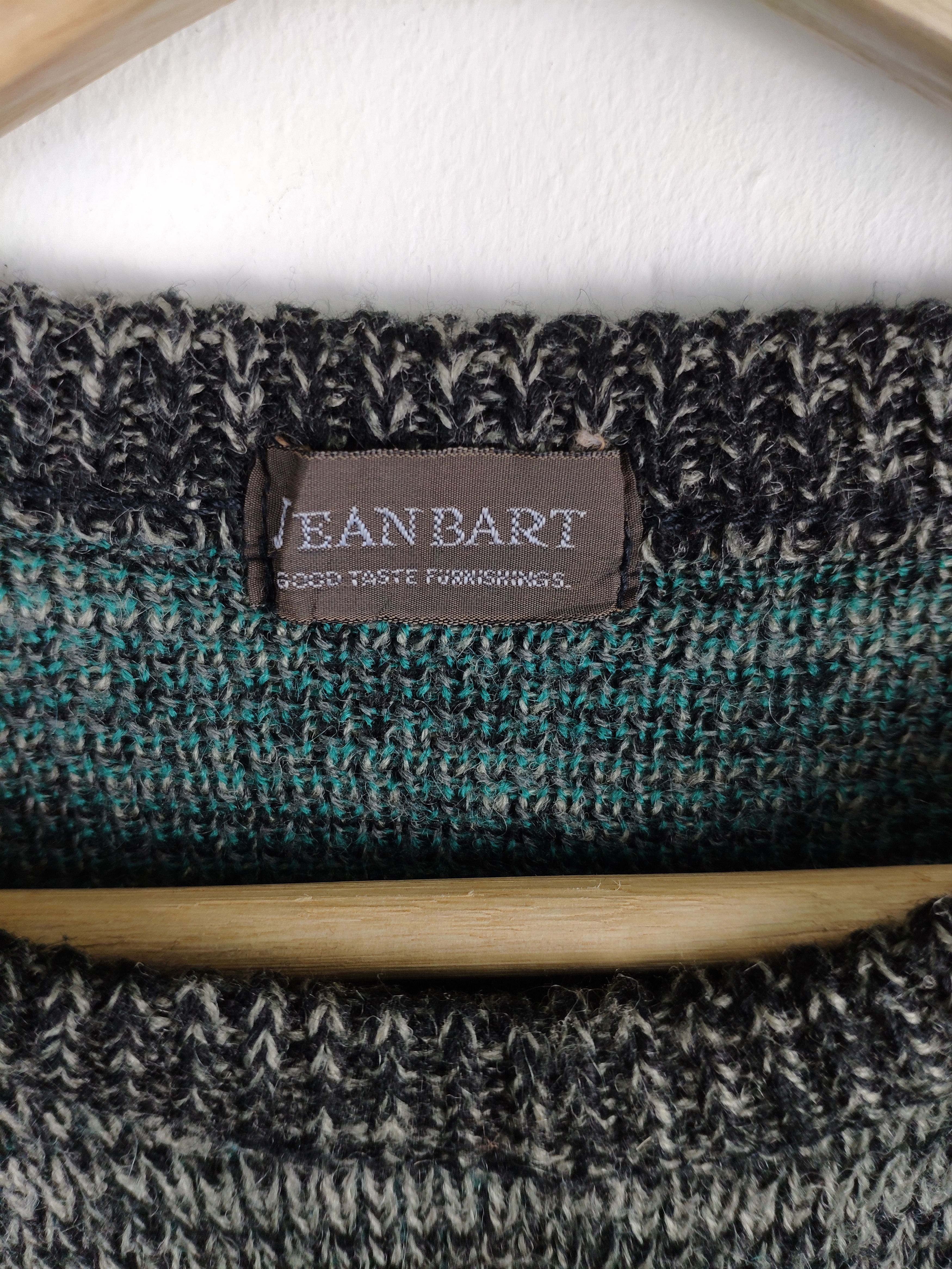 Aran Isles Knitwear × Japanese Brand × Vintage Steal 💥 Vintage Wool Knit Sweater Crewneck Jean Bart Size US M / EU 48-50 / 2 - 4 Thumbnail
