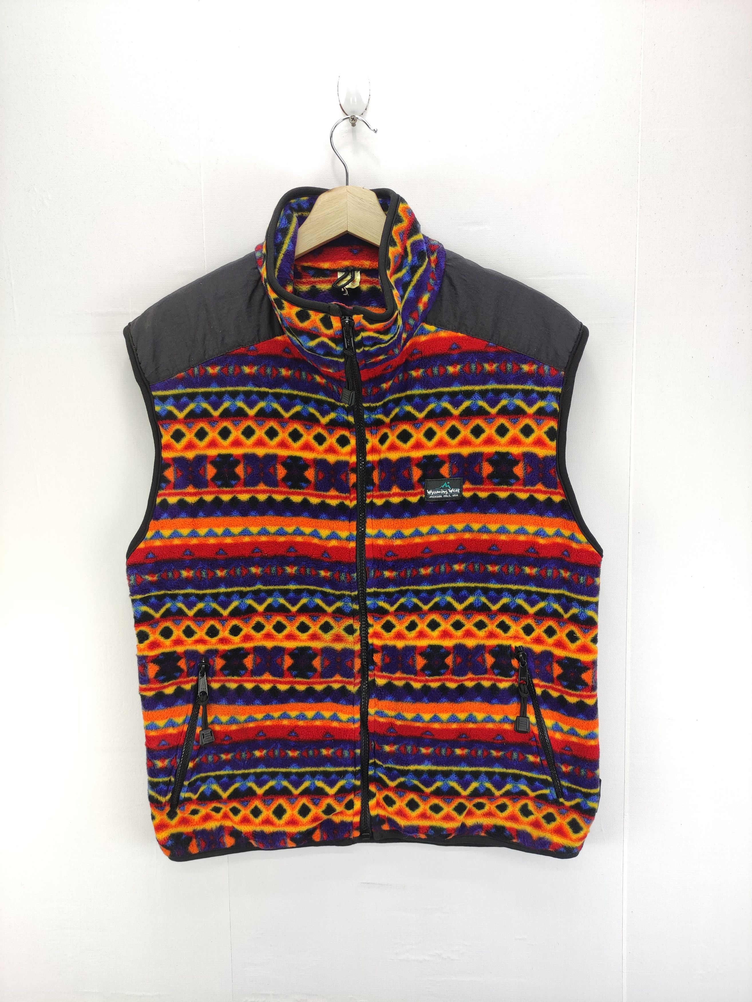 Vintage Myoming Wear Vest Fleece Zipper