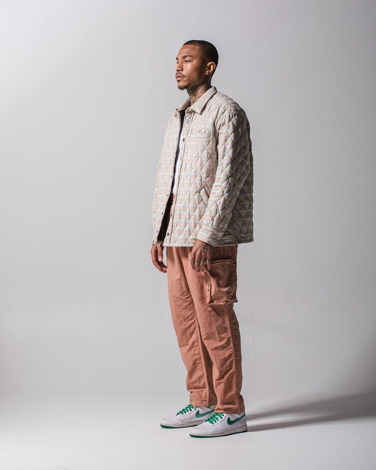 image of Bare Knuckles Padded Flannel Jacket(Collection 4) in Yellow, Men's (Size Large)