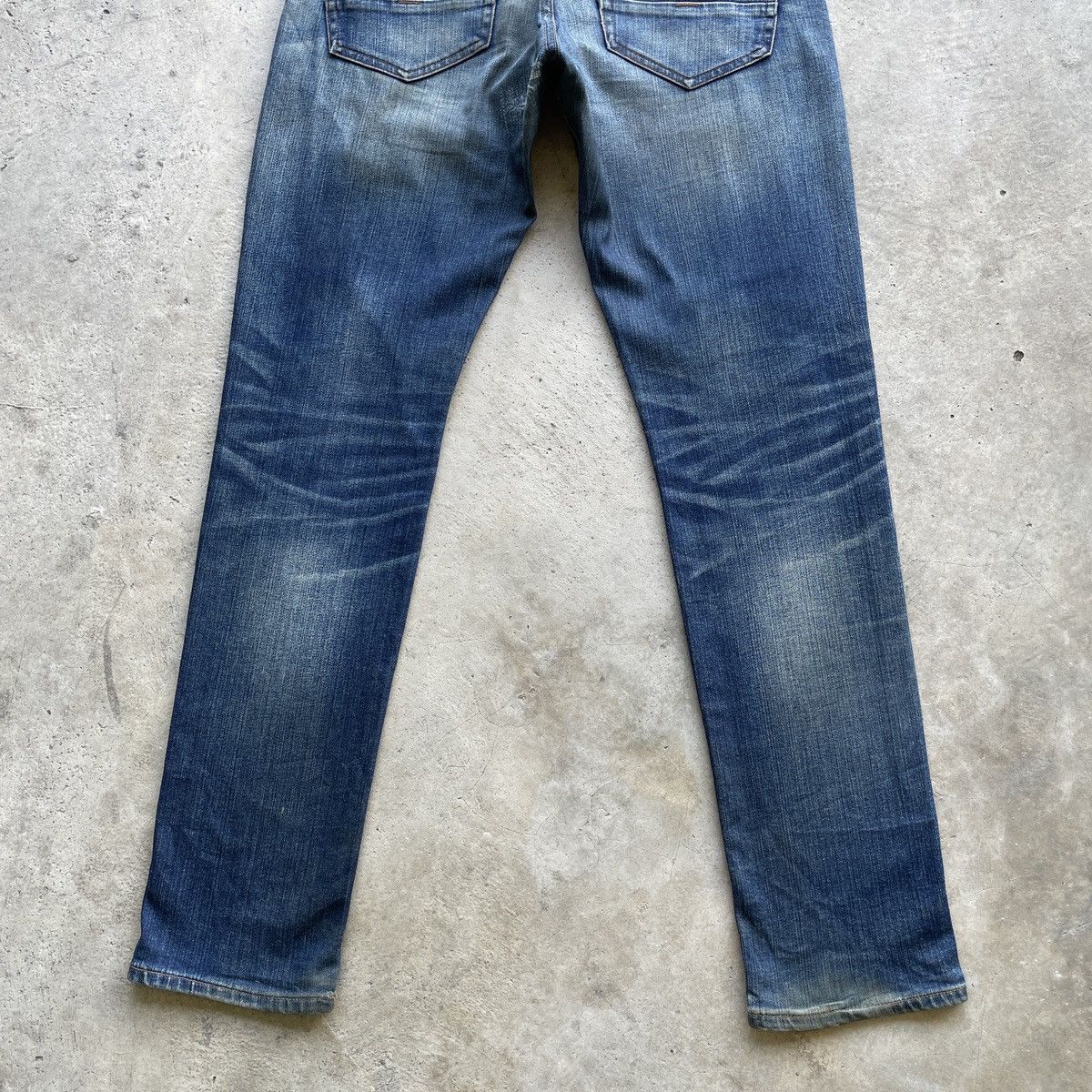 Japanese Brand W32x31.5🔥 Vintage Back Number Faded Denim Jeans Pants Size US 32 / EU 48 - 13 Thumbnail