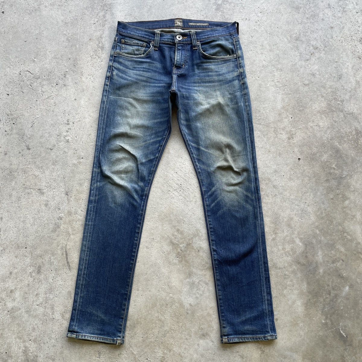 Japanese Brand W32x31.5🔥 Vintage Back Number Faded Denim Jeans Pants Size US 32 / EU 48 - 1 Thumbnail