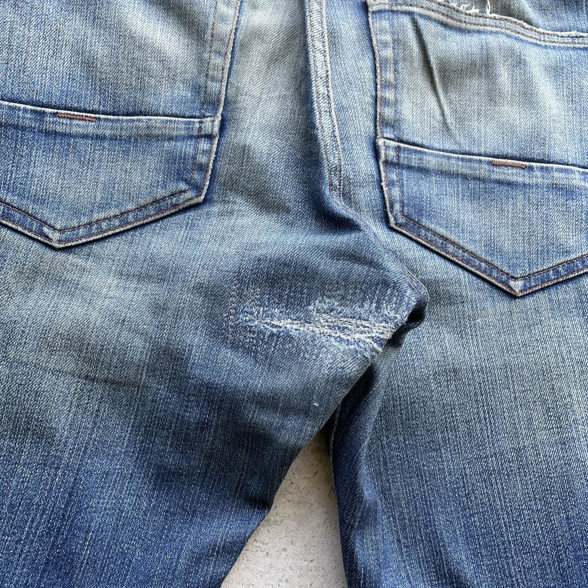 Japanese Brand W32x31.5🔥 Vintage Back Number Faded Denim Jeans Pants Size US 32 / EU 48 - 12 Thumbnail