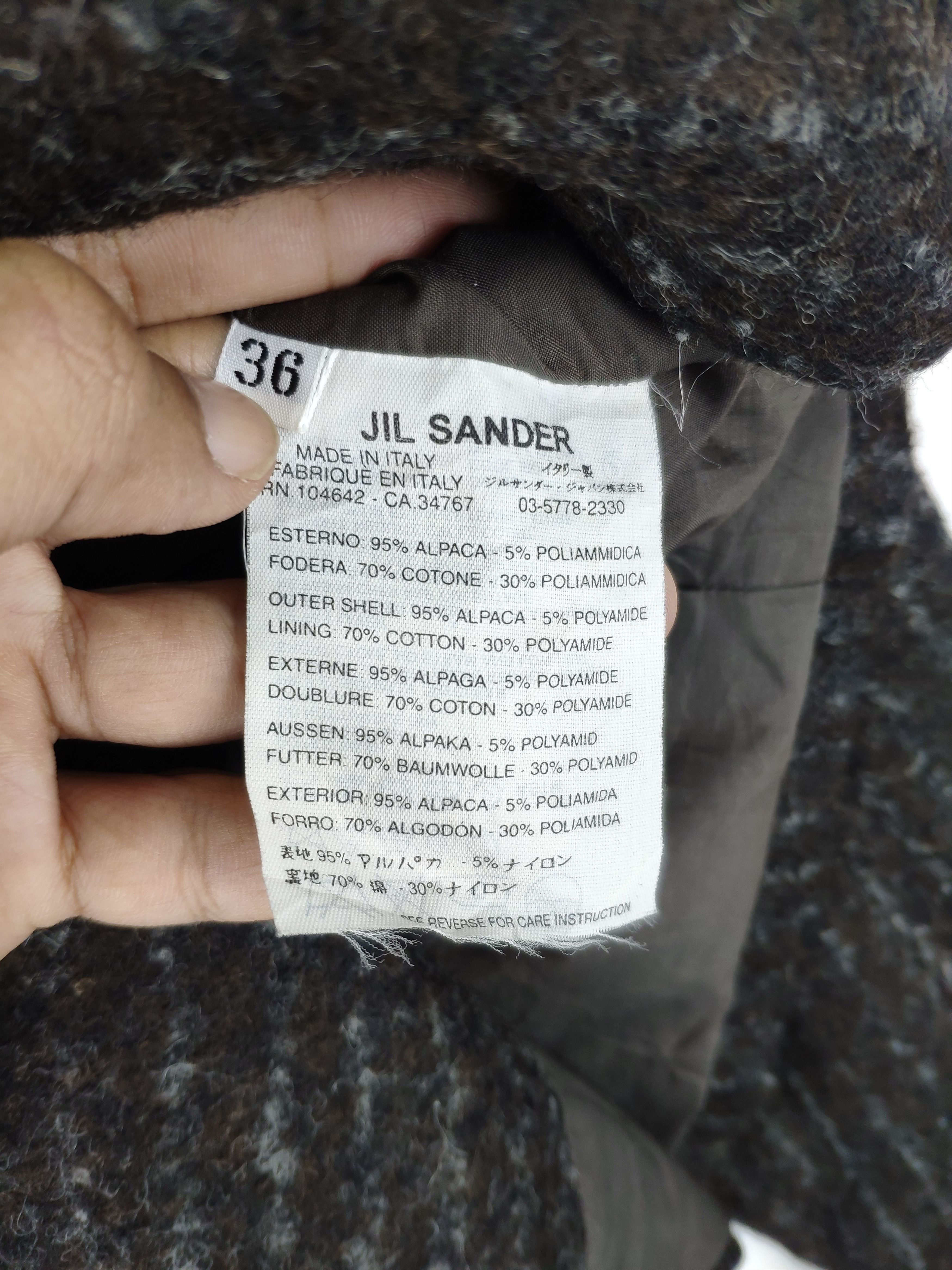 Jil Sander Jil Sander Raf Simons Era Alpaca Wool Blazer Size XS / US 0-2 / IT 36-38 - 4 Thumbnail