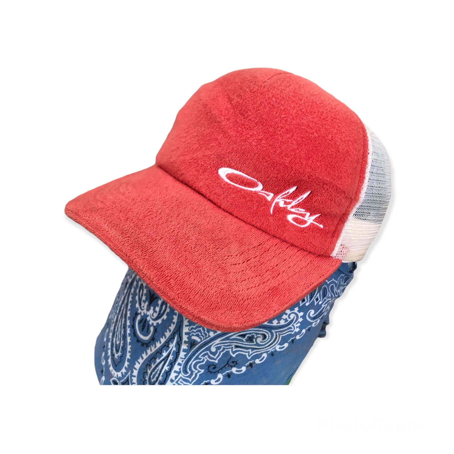 image of Vintage Oakley Trucker Hats Caps in Peach, Men's