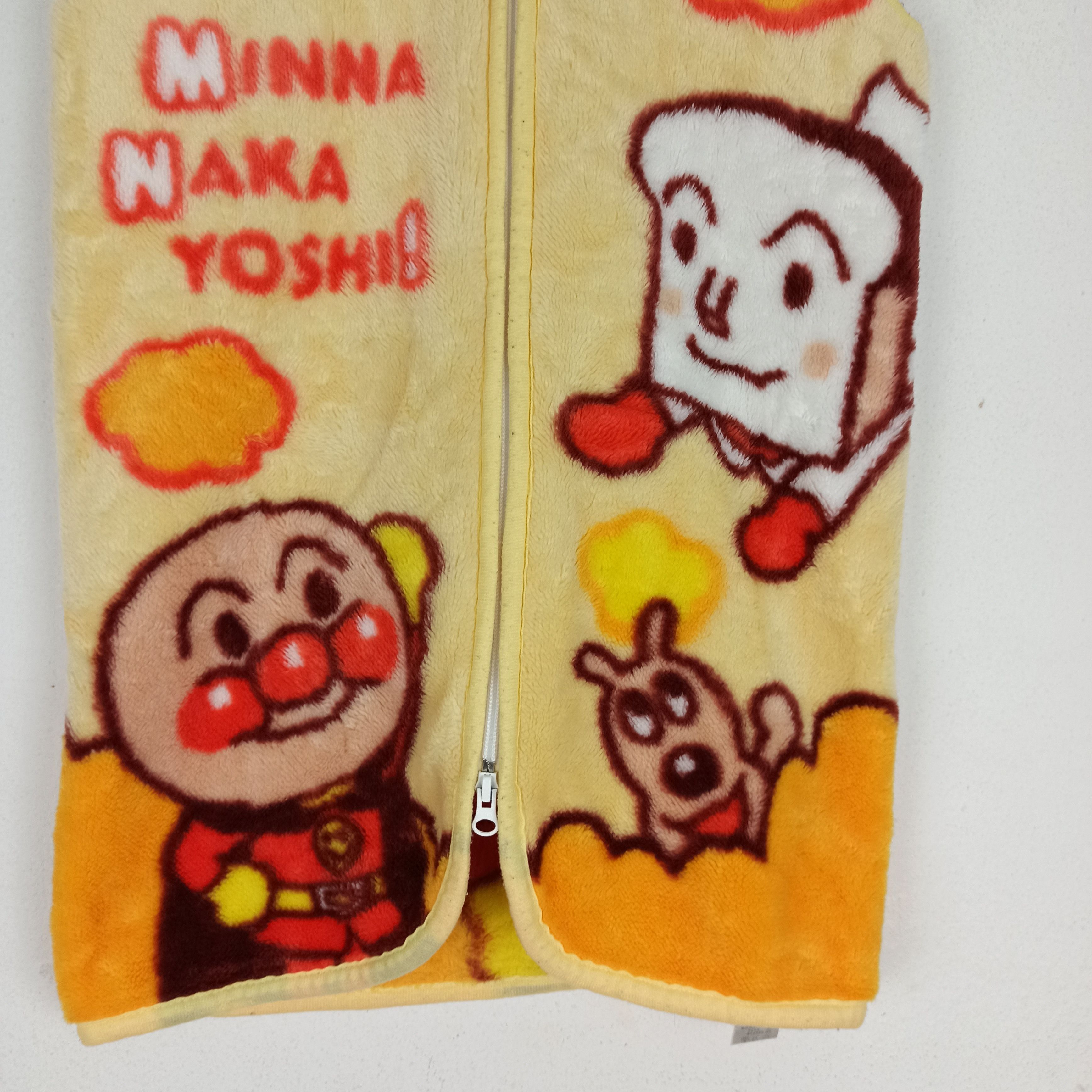 Anime 🔥Rare🔥 Anime Anpanman Vest Fleece fur Size US S / EU 44-46 / 1 - 4 Thumbnail