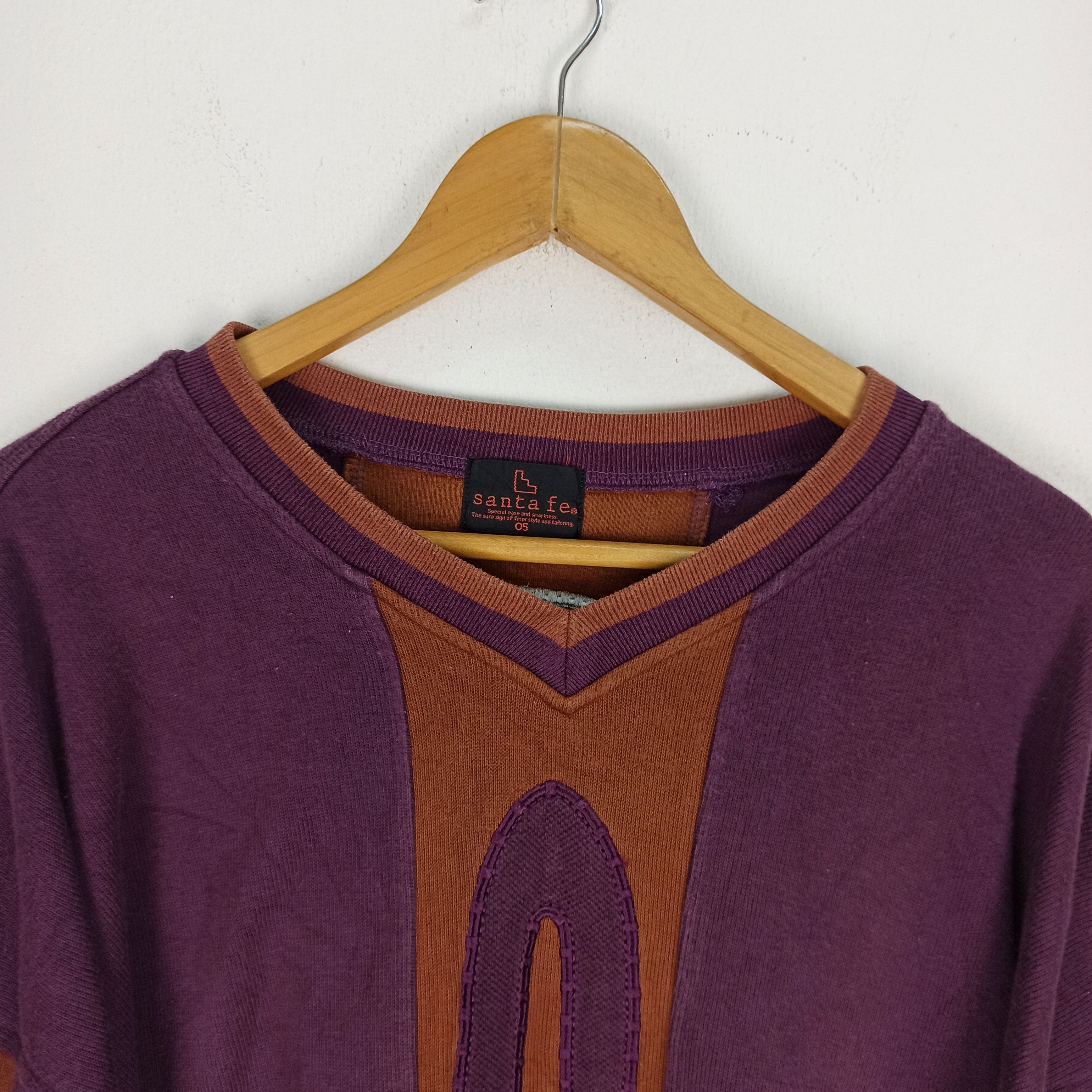 Japanese Brand 🔥Rare🔥 Santa Fe Sweatshirt Crewneck Embroidered Big Logo Size US L / EU 52-54 / 3 - 3 Thumbnail