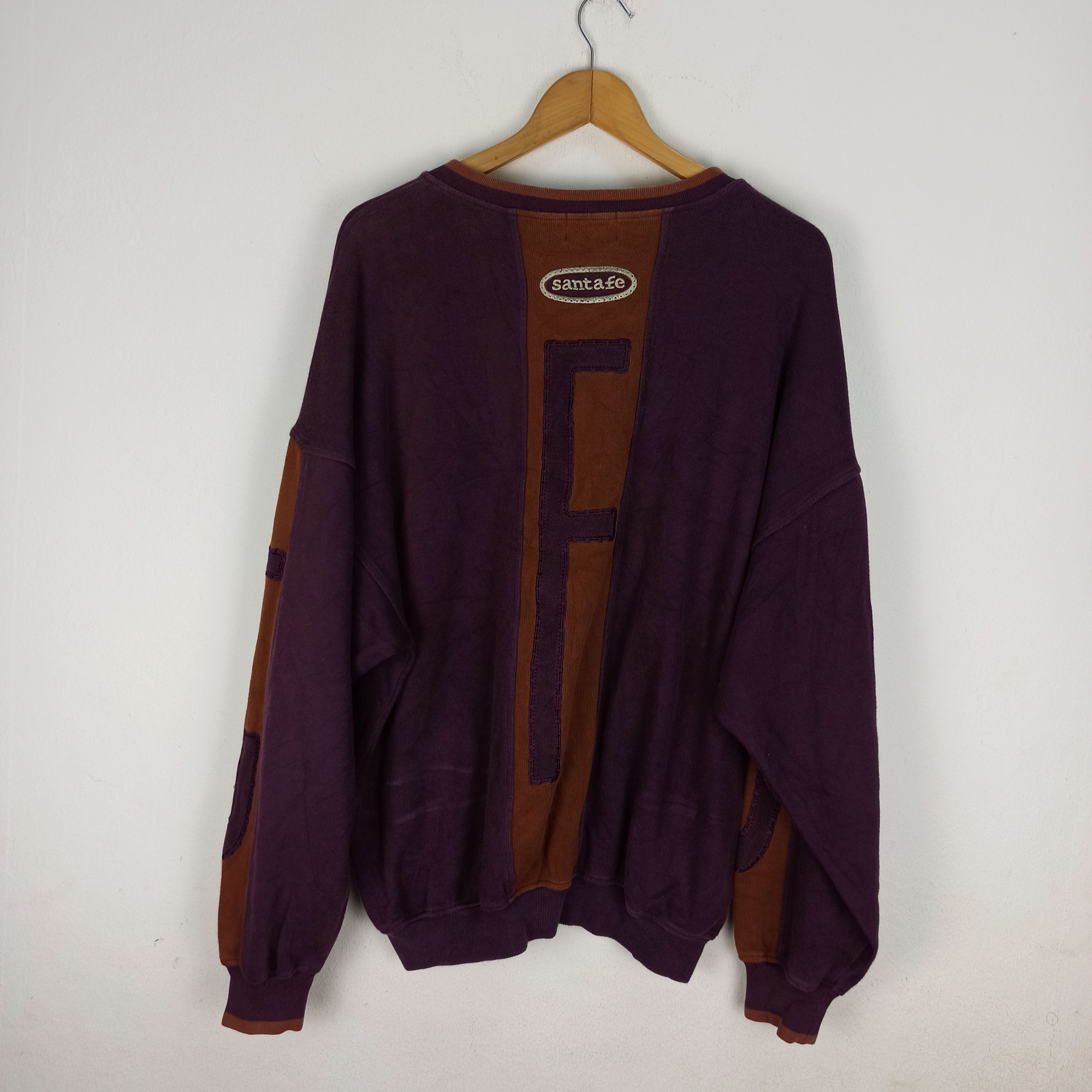 Japanese Brand 🔥Rare🔥 Santa Fe Sweatshirt Crewneck Embroidered Big Logo Size US L / EU 52-54 / 3 - 4 Thumbnail