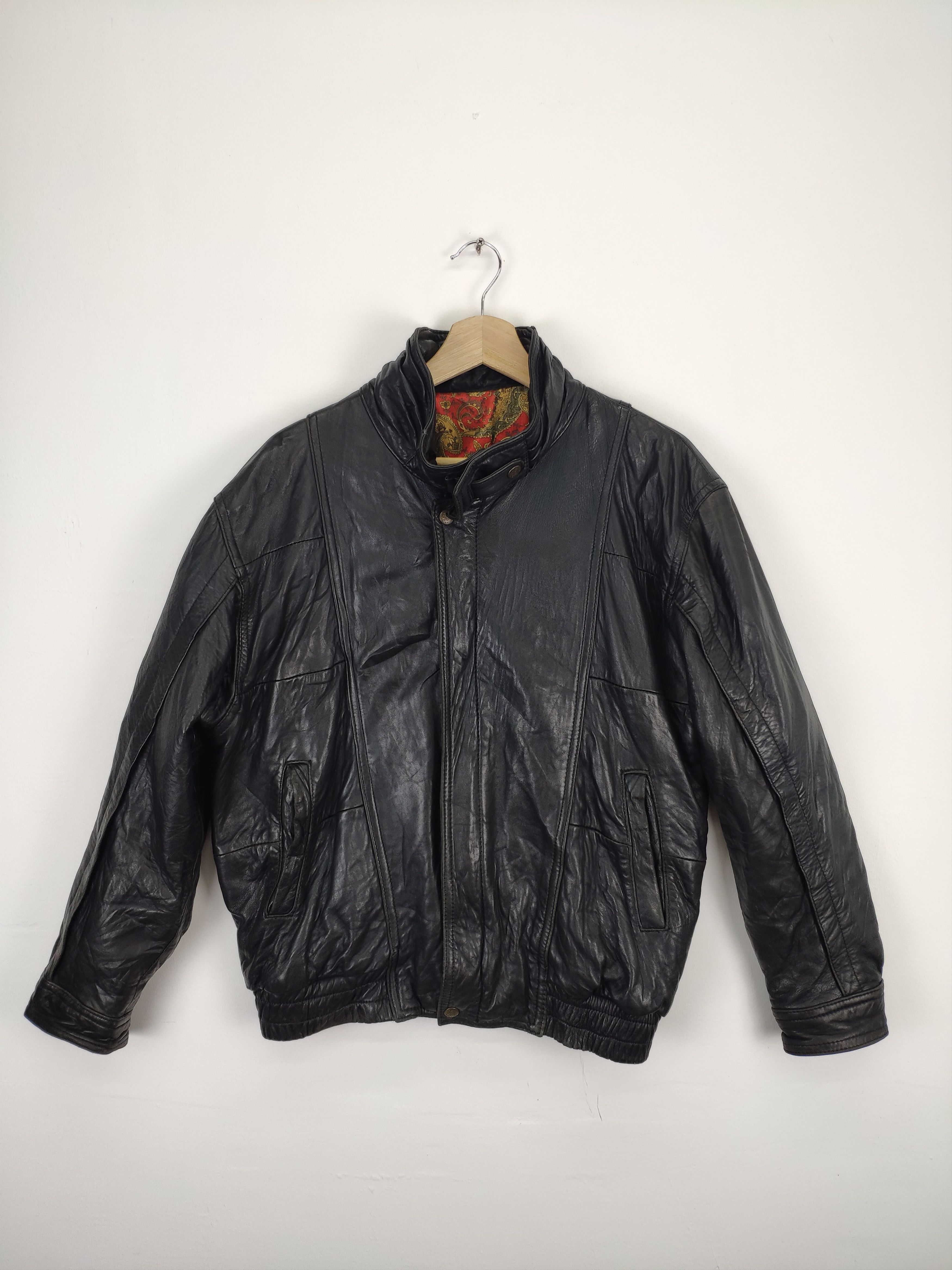 Japanese Brand × Vintage Vintage Leather Jacket Issey Miyake Style Unbranded Size US M / EU 48-50 / 2 - 1 Thumbnail