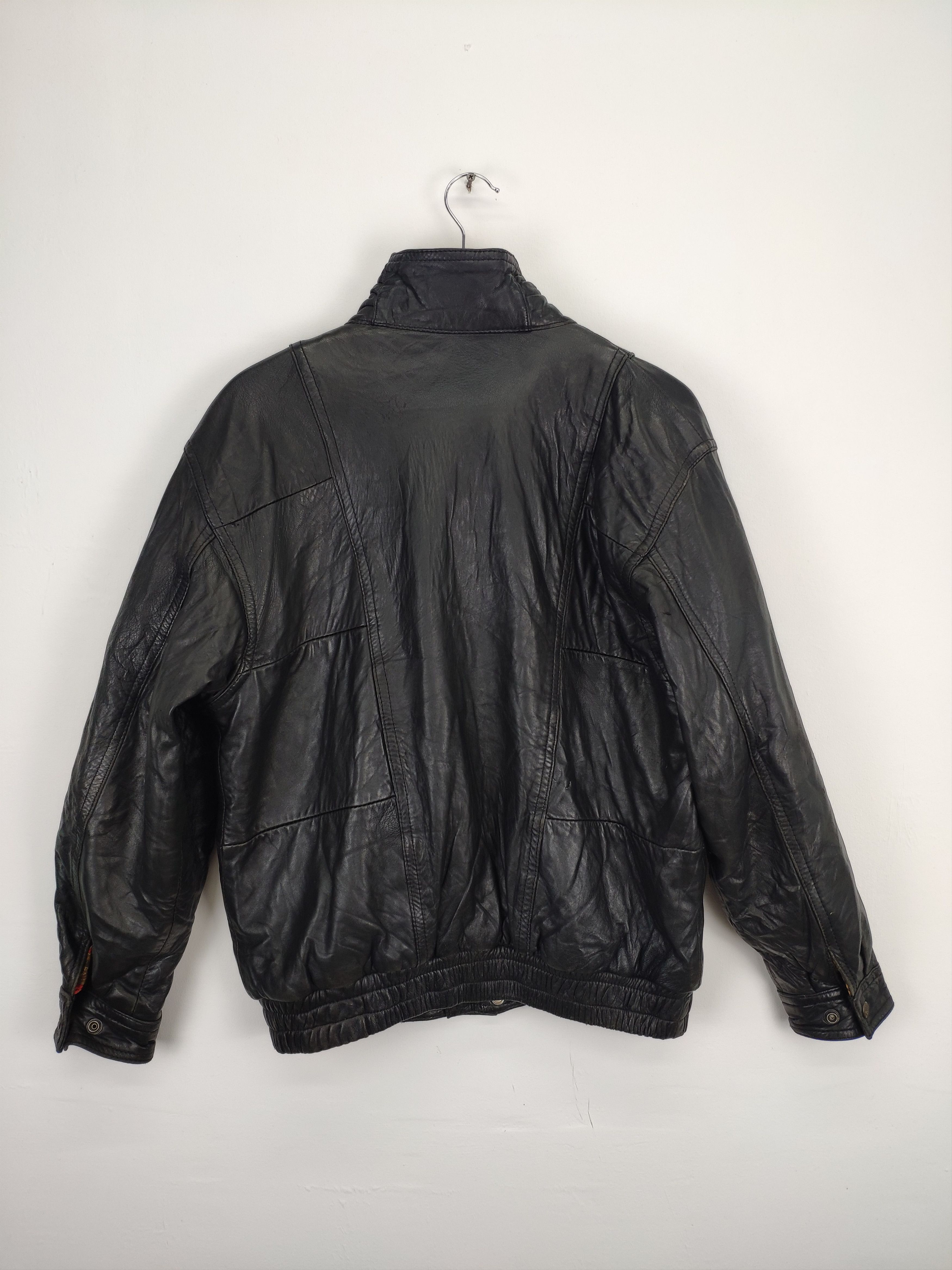 Japanese Brand × Vintage Vintage Leather Jacket Issey Miyake Style Unbranded Size US M / EU 48-50 / 2 - 16 Thumbnail