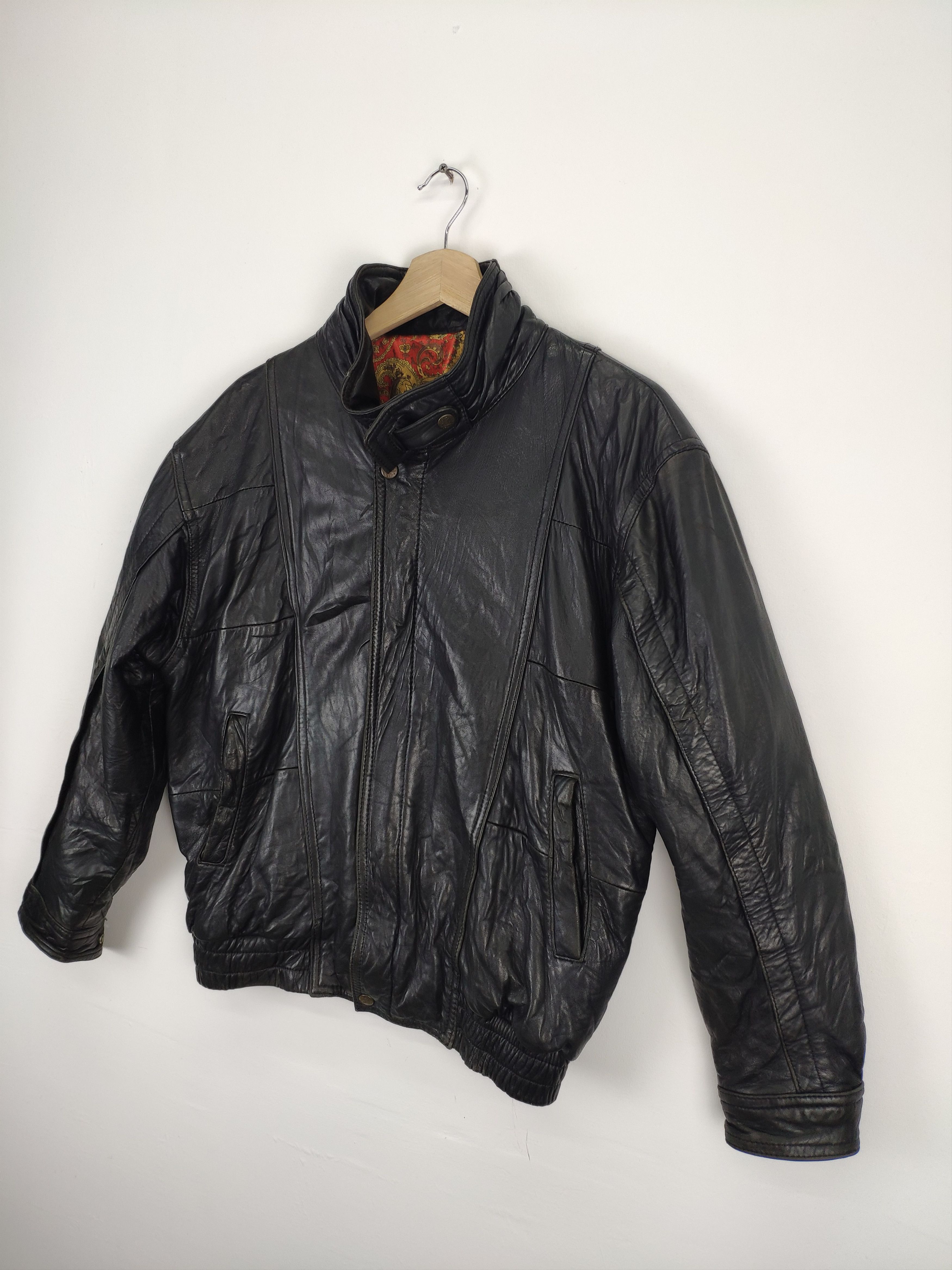 Japanese Brand × Vintage Vintage Leather Jacket Issey Miyake Style Unbranded Size US M / EU 48-50 / 2 - 2 Thumbnail