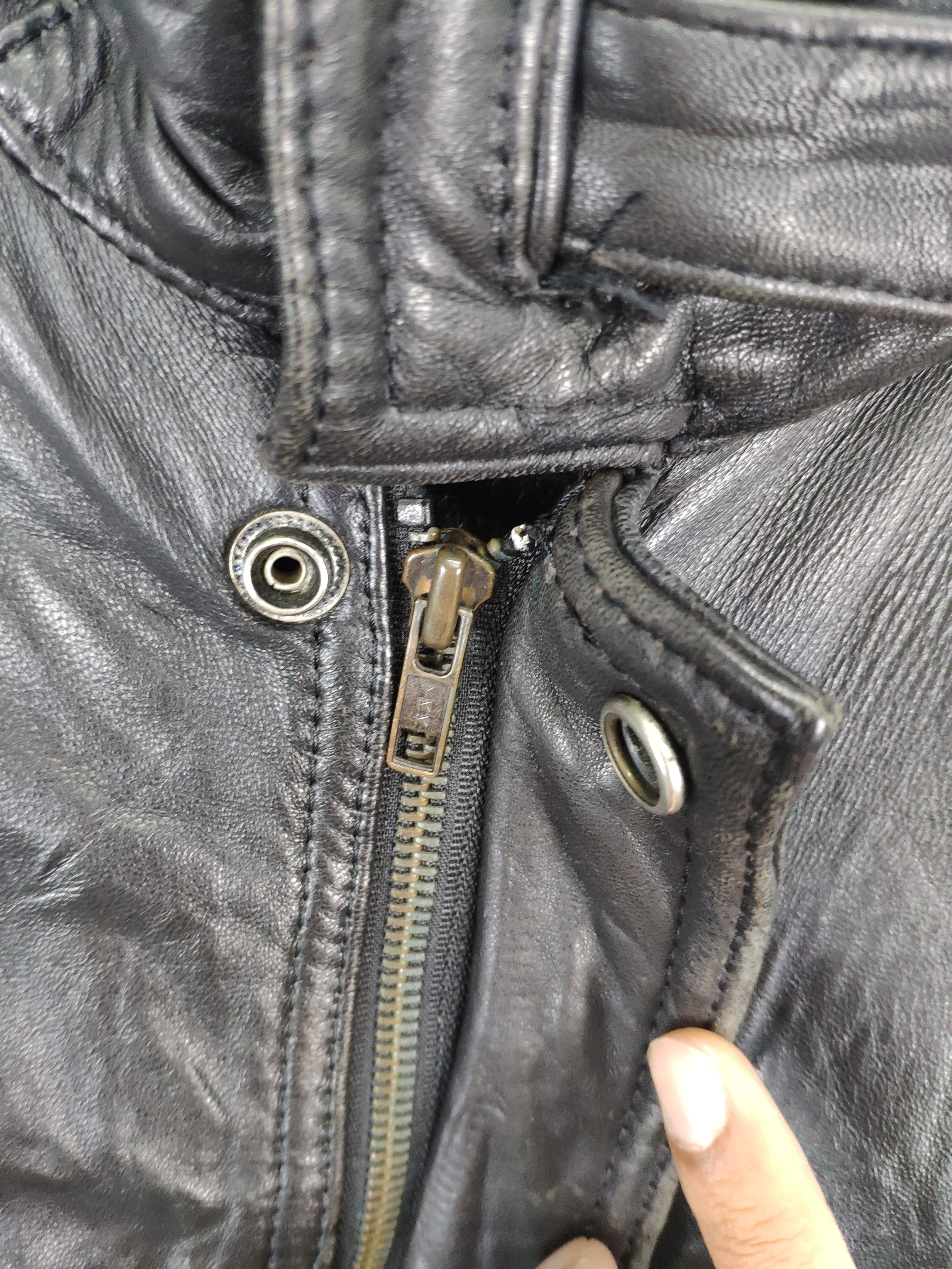 Japanese Brand × Vintage Vintage Leather Jacket Issey Miyake Style Unbranded Size US M / EU 48-50 / 2 - 11 Thumbnail