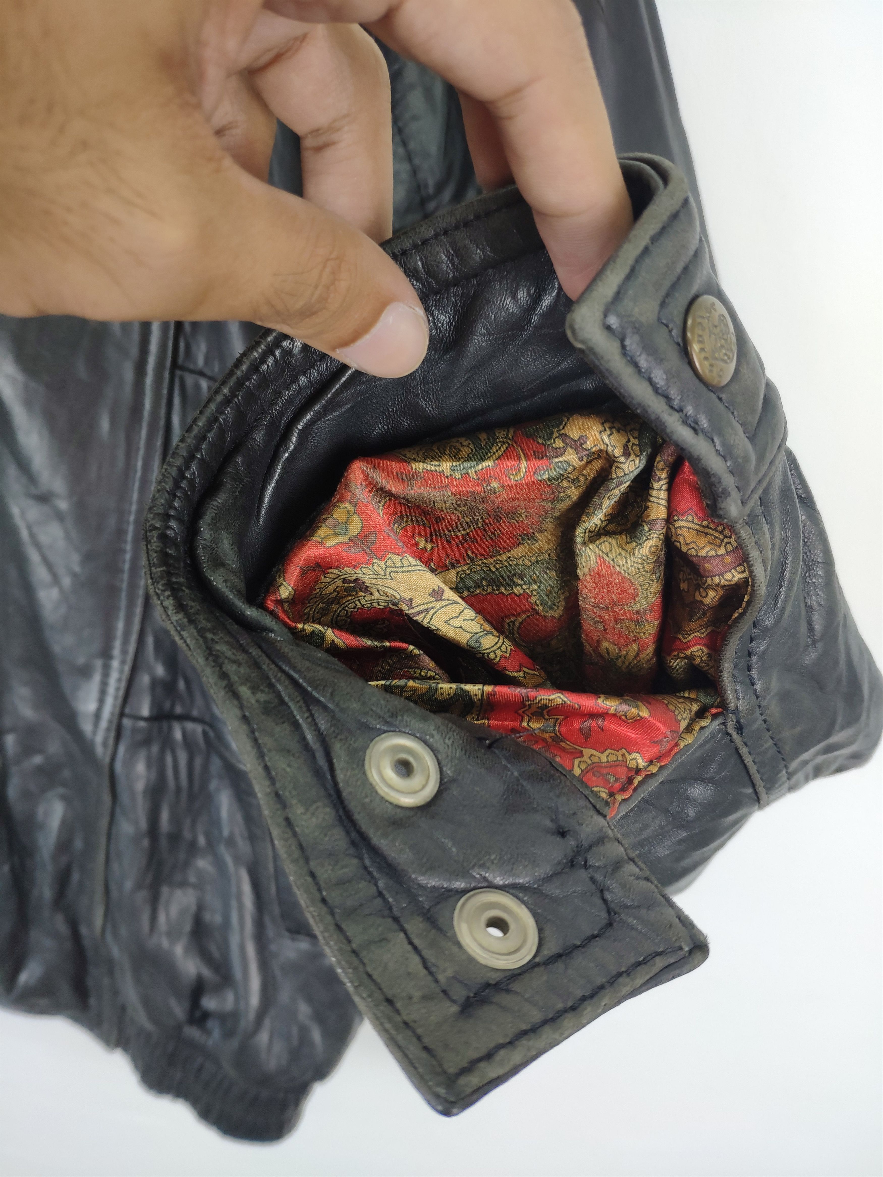 Japanese Brand × Vintage Vintage Leather Jacket Issey Miyake Style Unbranded Size US M / EU 48-50 / 2 - 5 Thumbnail