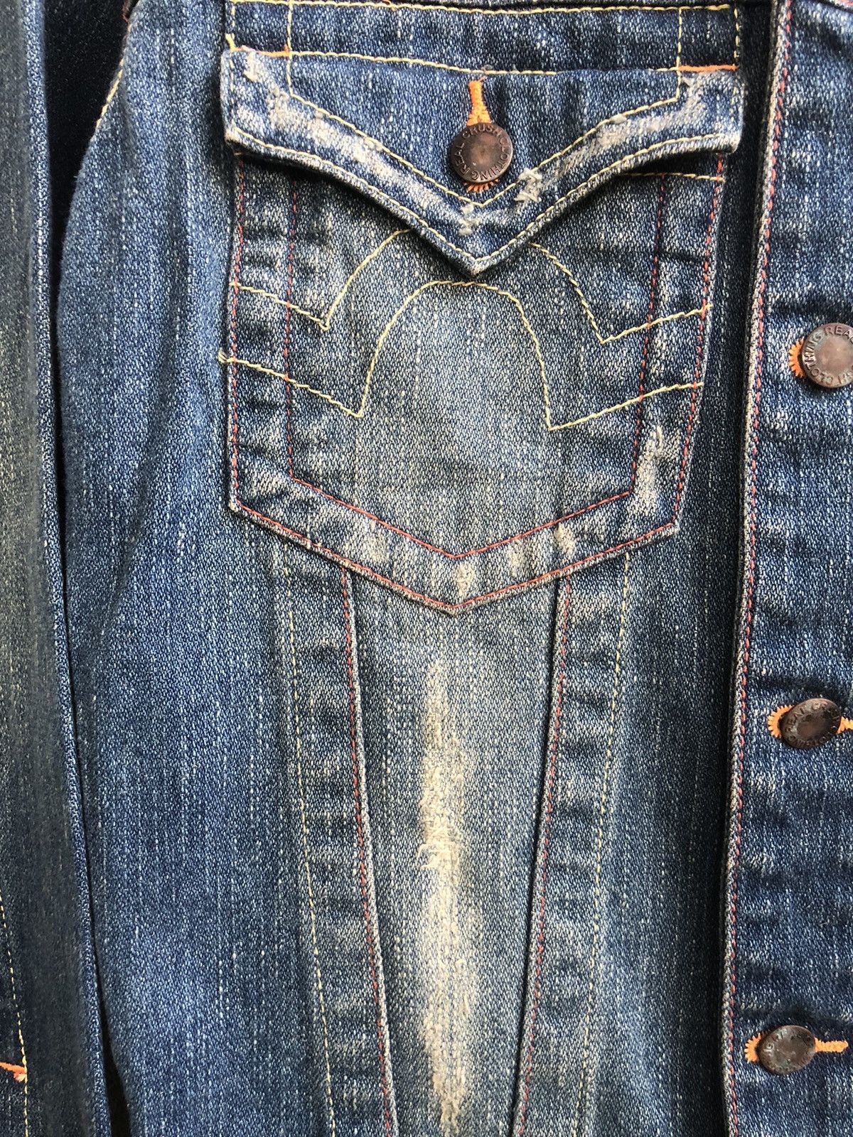 True Religion Japanese real crush Denim Jacket Distressed Size US M / EU 48-50 / 2 - 17 Thumbnail
