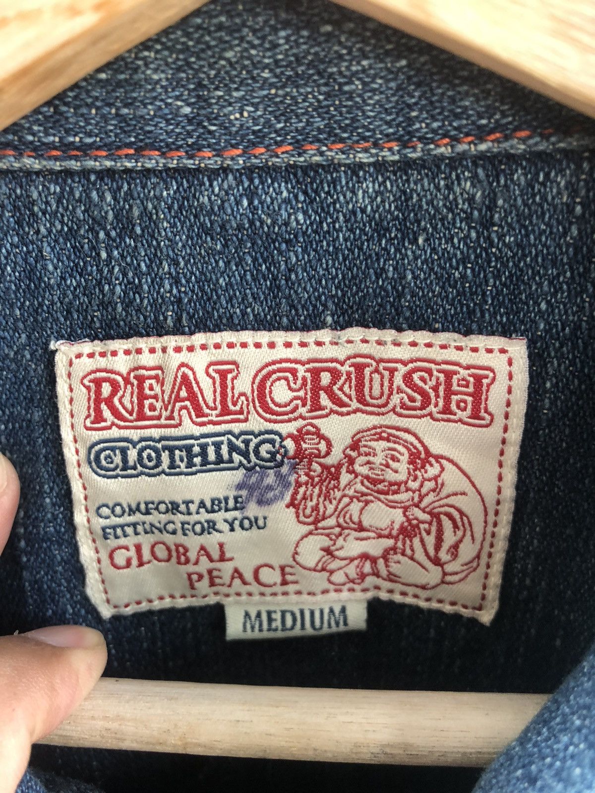 True Religion Japanese real crush Denim Jacket Distressed Size US M / EU 48-50 / 2 - 19 Thumbnail