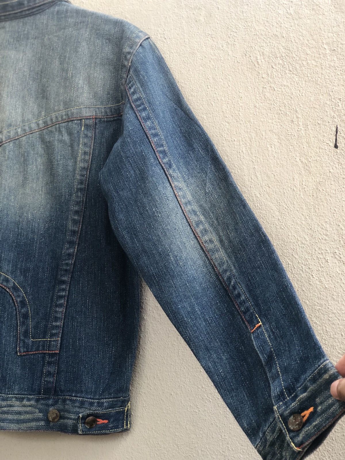 True Religion Japanese real crush Denim Jacket Distressed Size US M / EU 48-50 / 2 - 11 Thumbnail