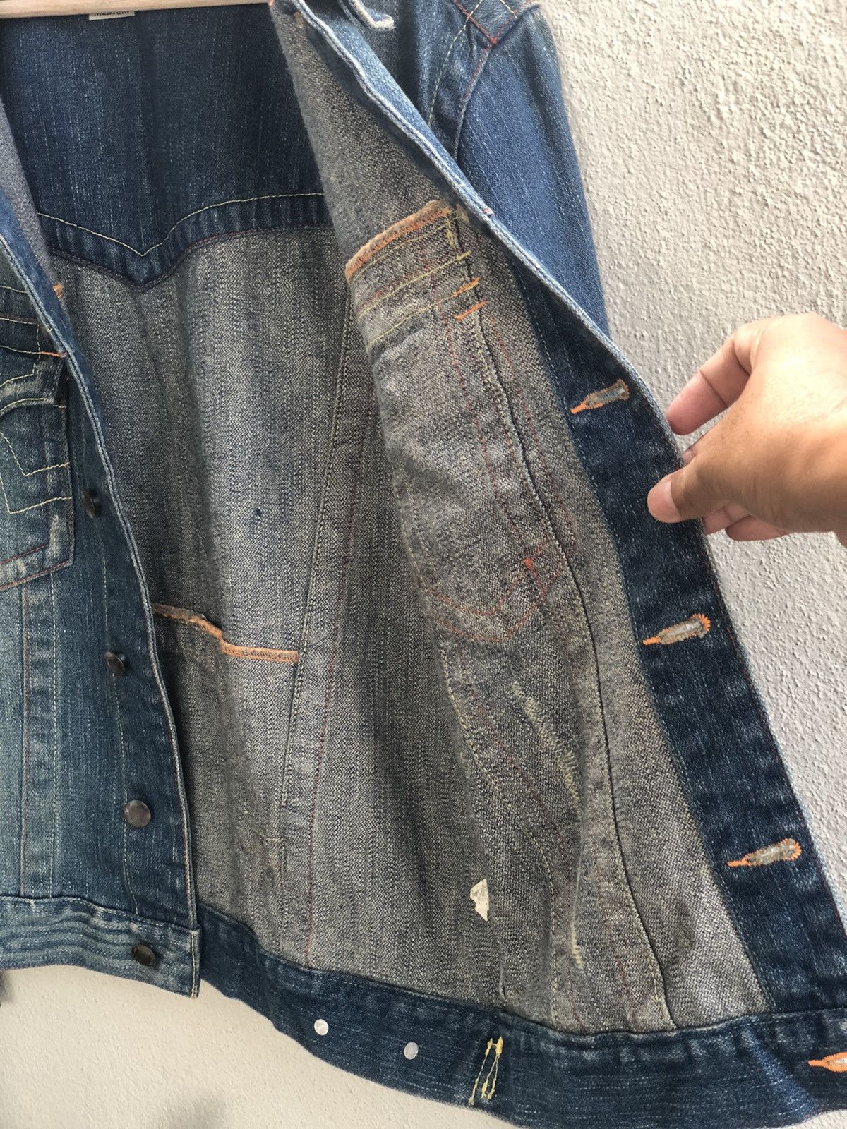 True Religion Japanese real crush Denim Jacket Distressed Size US M / EU 48-50 / 2 - 6 Thumbnail