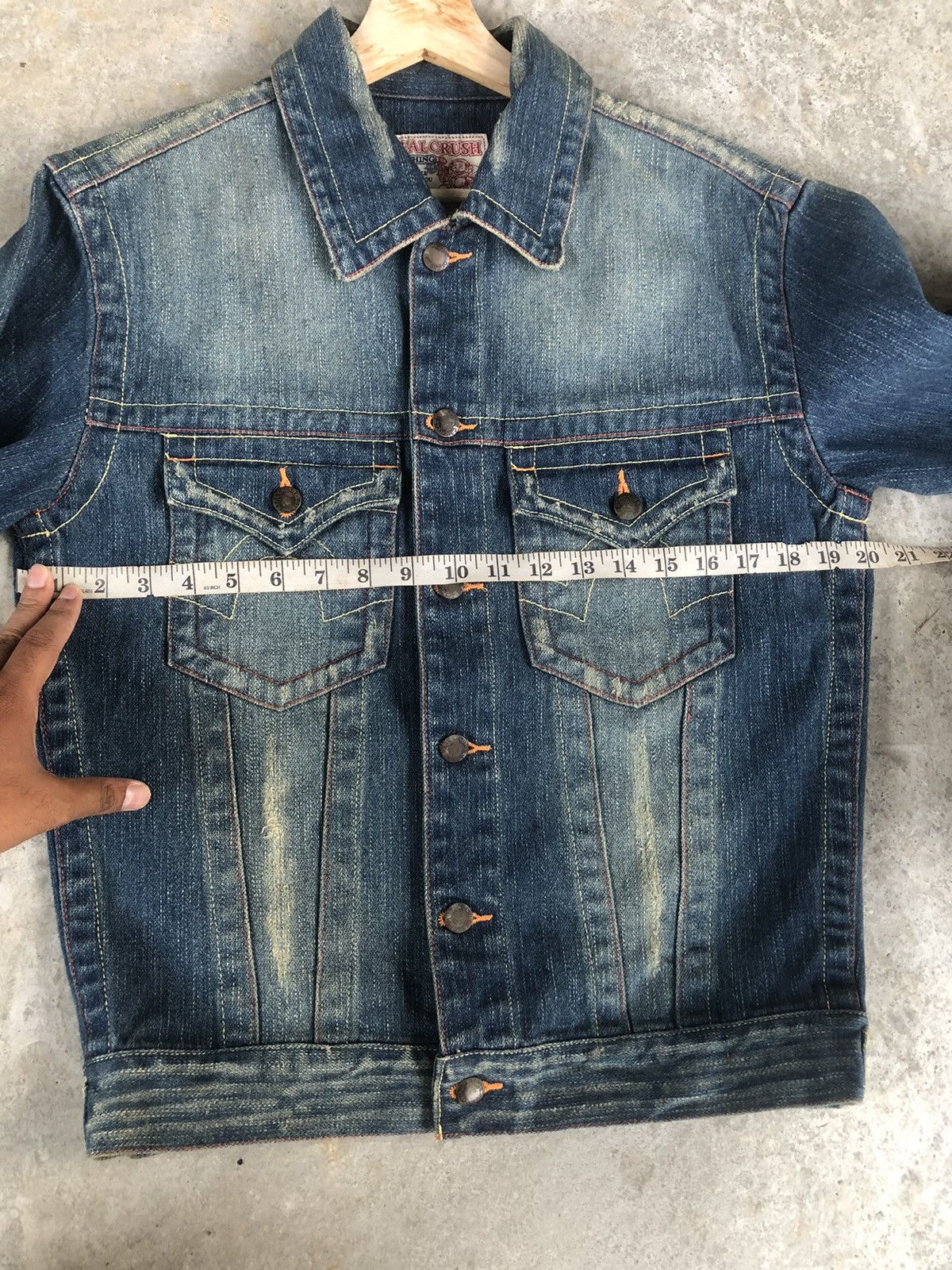 True Religion Japanese real crush Denim Jacket Distressed Size US M / EU 48-50 / 2 - 22 Thumbnail
