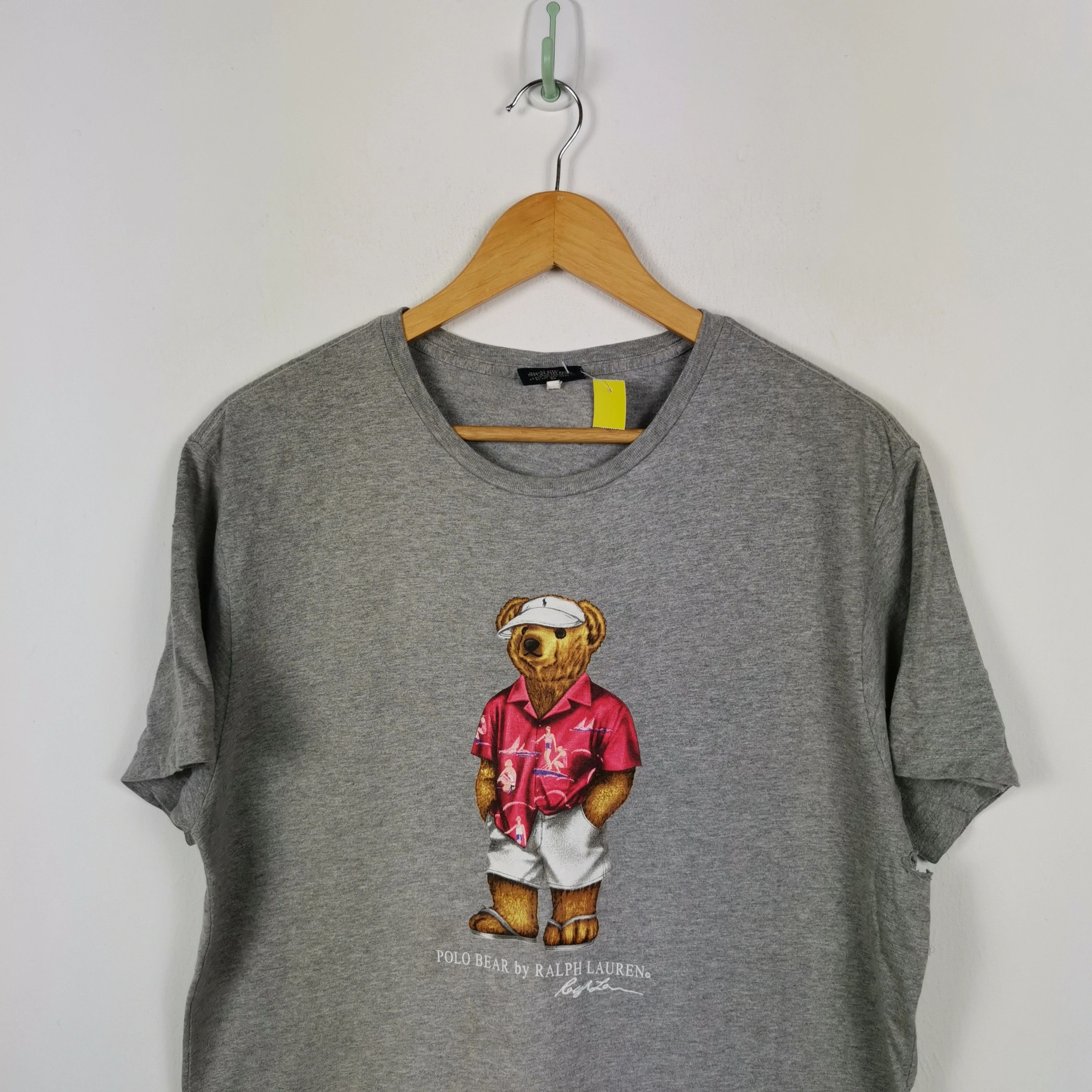 Polo Ralph Lauren Vintage Polo Bear by Ralph Lauren T-Shirt Hawaii Tees Size US M / EU 48-50 / 2 - 2 Thumbnail