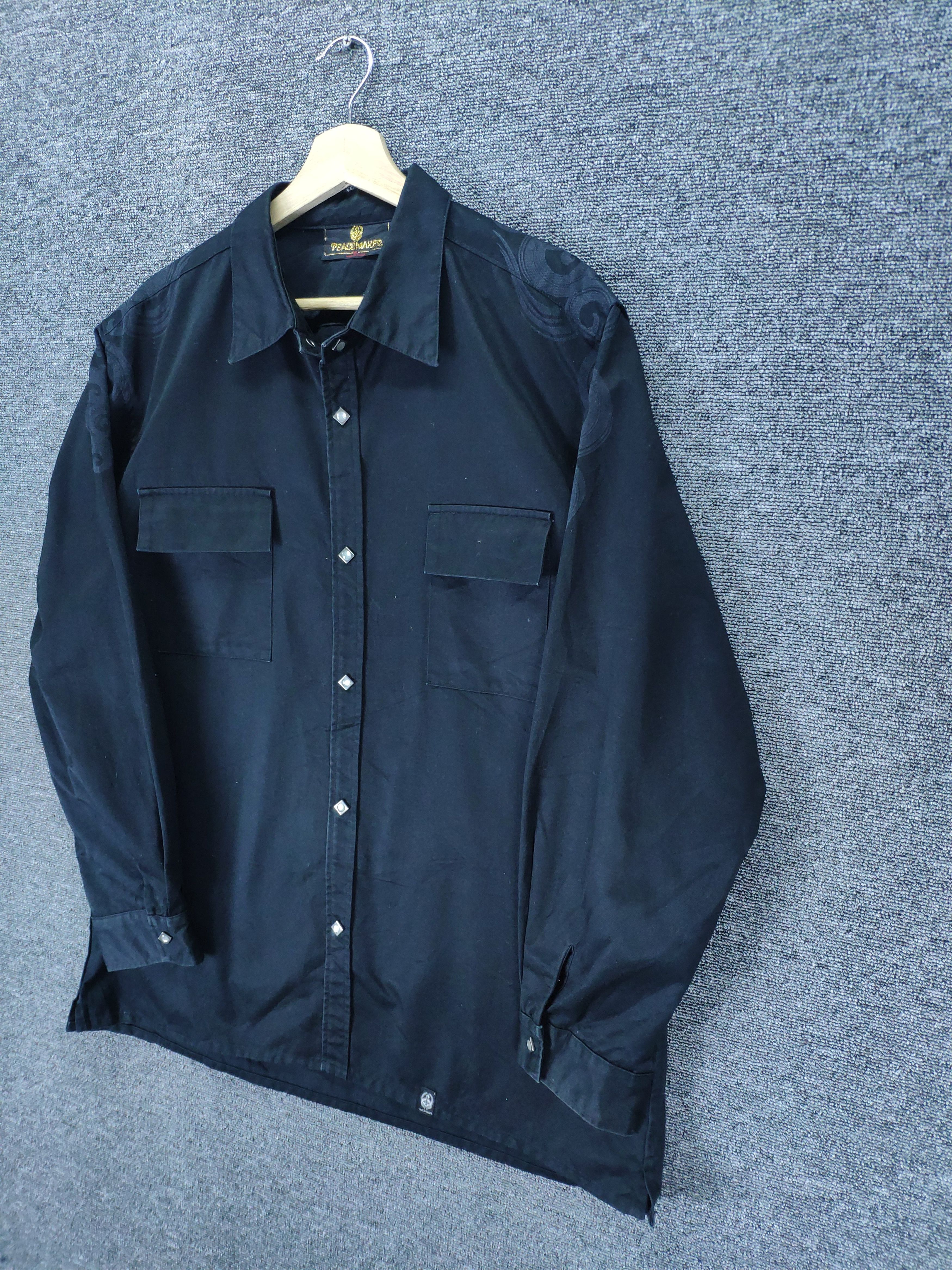 Japanese Brand × Vintage Vintage Japanese Peace Maker Shirt Button Up Size US L / EU 52-54 / 3 - 11 Thumbnail