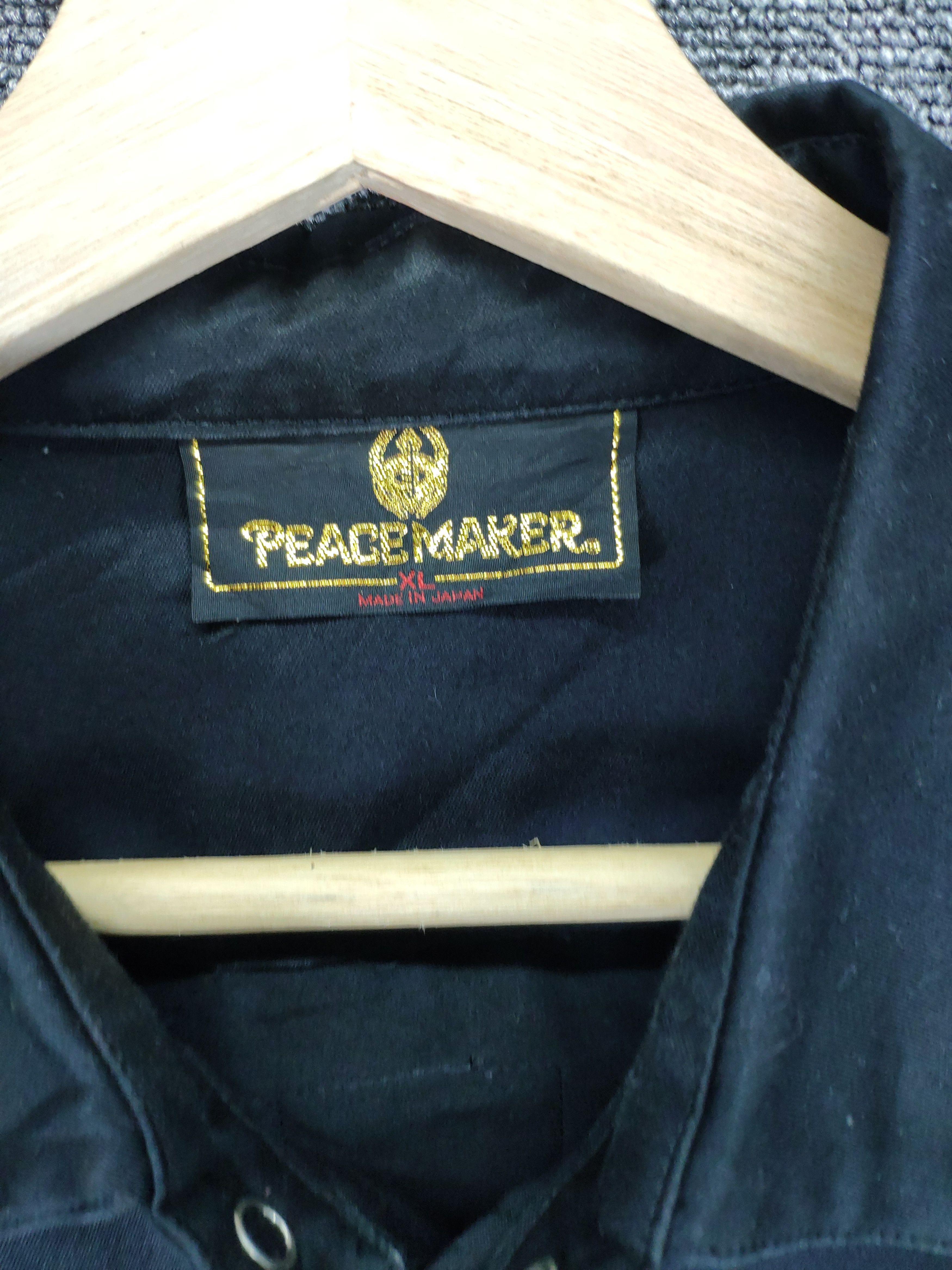 Japanese Brand × Vintage Vintage Japanese Peace Maker Shirt Button Up Size US L / EU 52-54 / 3 - 4 Thumbnail