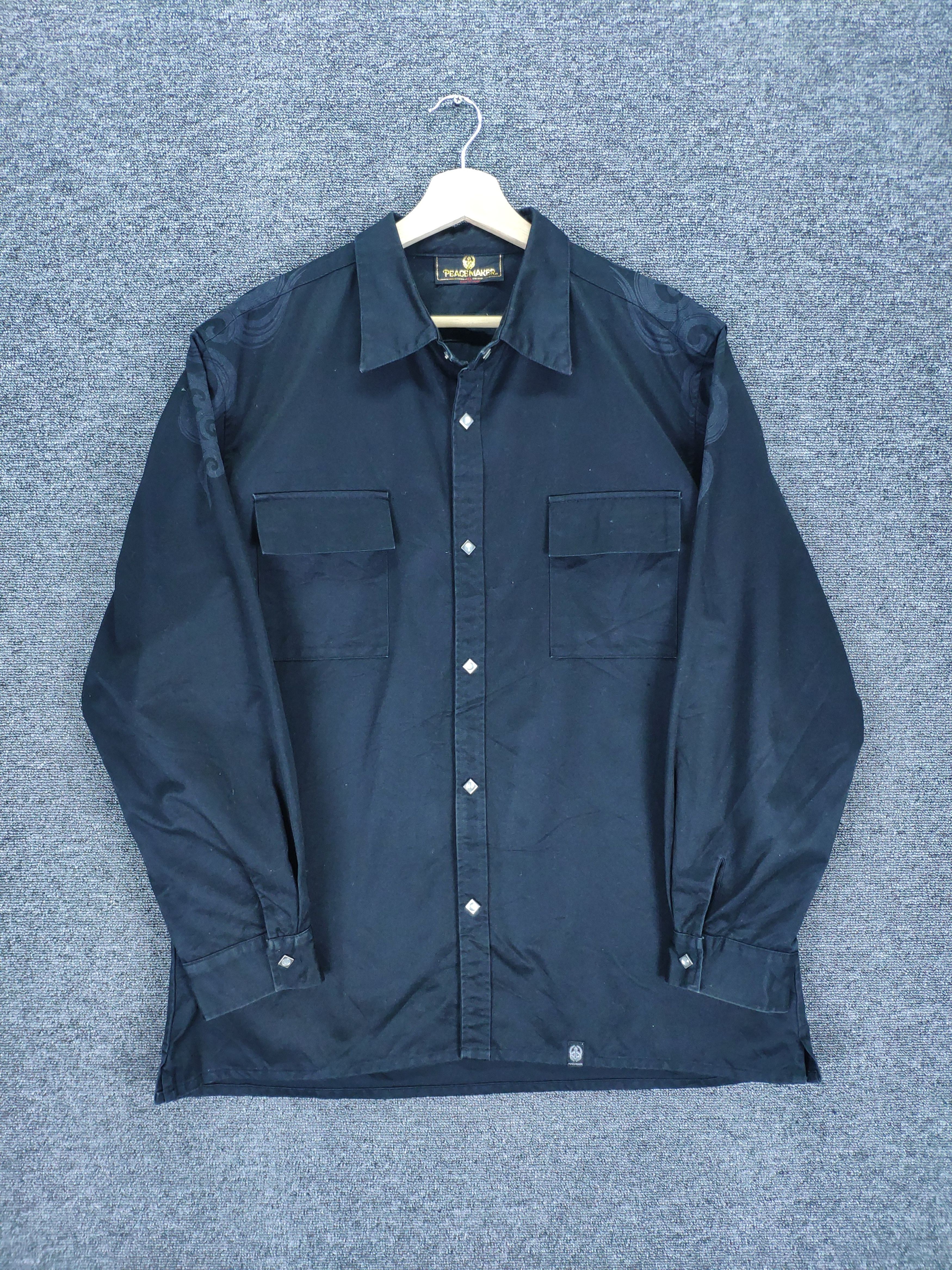 Japanese Brand × Vintage Vintage Japanese Peace Maker Shirt Button Up Size US L / EU 52-54 / 3 - 12 Thumbnail