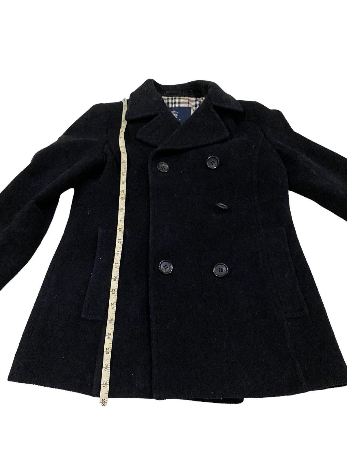 Burberry Burberry London novacheck inside Wool Cashmere wool pea coat Size M / US 6-8 / IT 42-44 - 15 Thumbnail