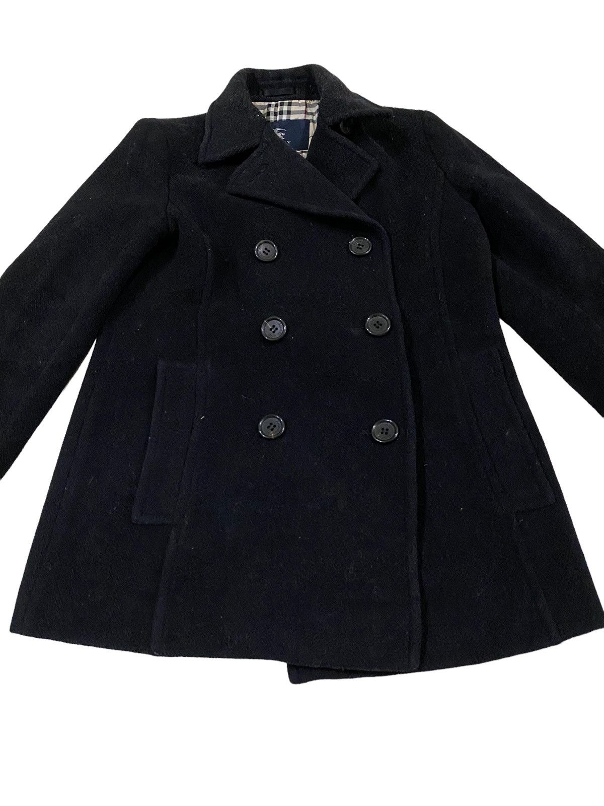 Burberry Burberry London novacheck inside Wool Cashmere wool pea coat Size M / US 6-8 / IT 42-44 - 5 Thumbnail
