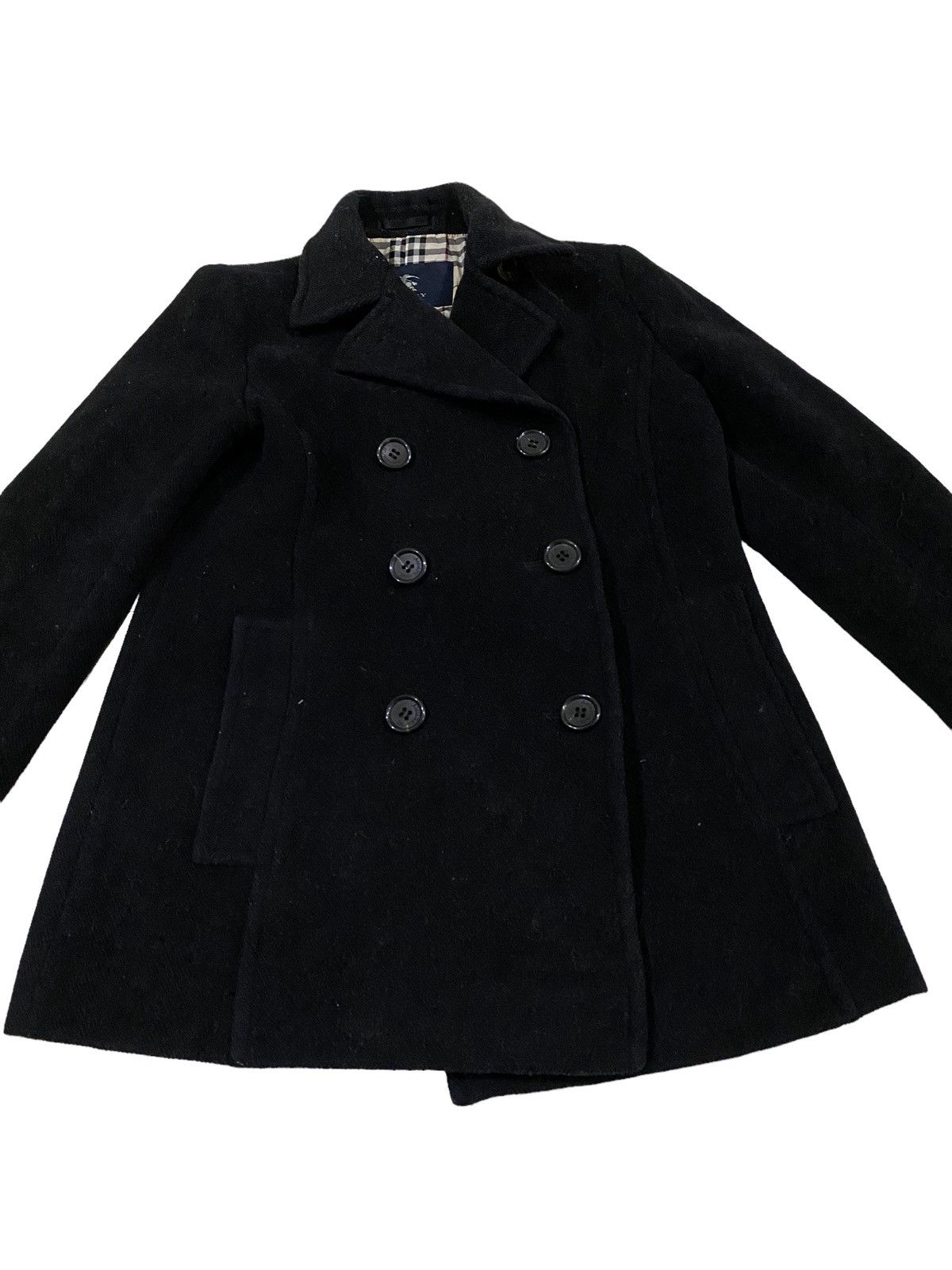 Burberry Burberry London novacheck inside Wool Cashmere wool pea coat Size M / US 6-8 / IT 42-44 - 7 Thumbnail