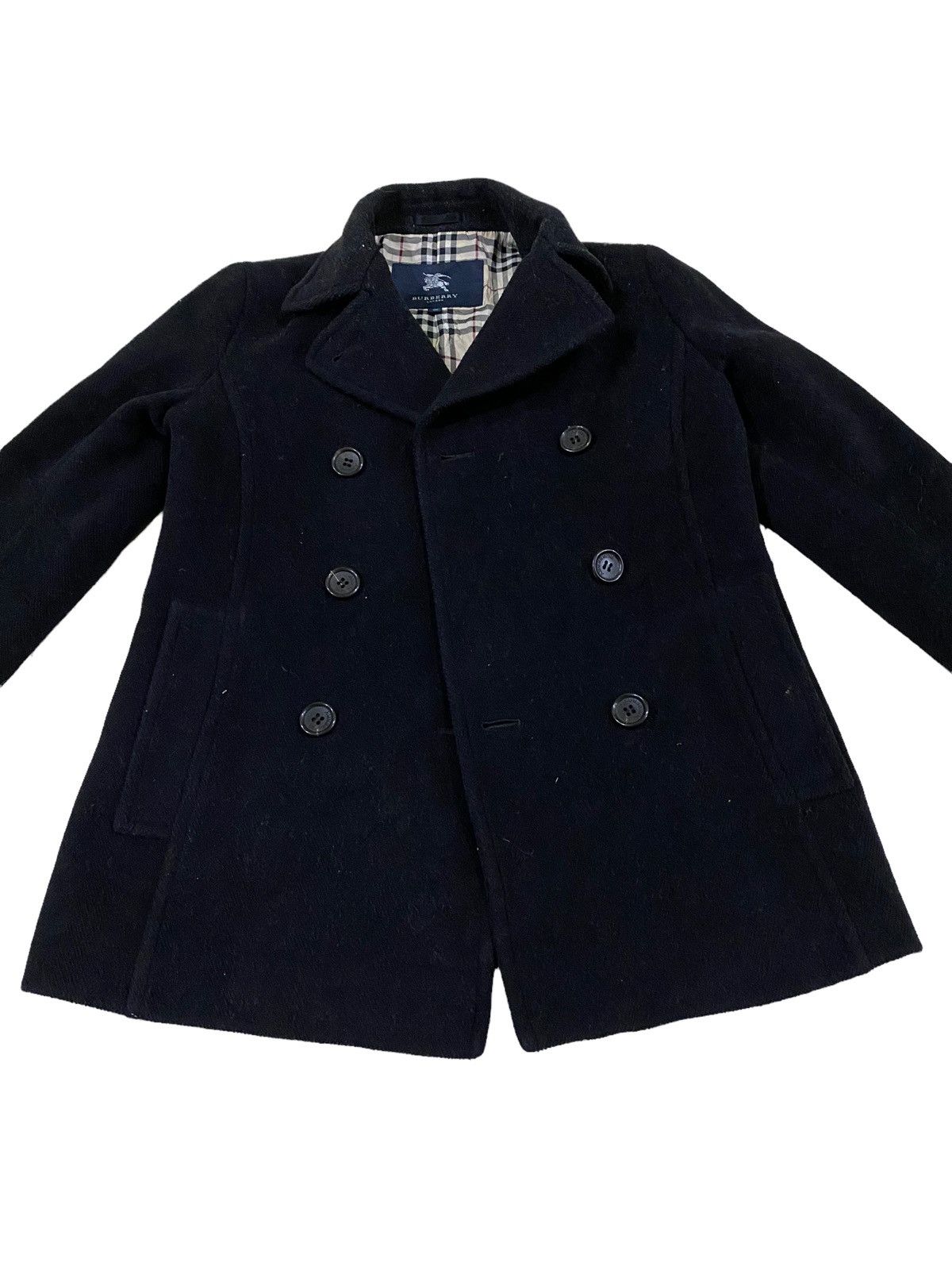 Burberry Burberry London novacheck inside Wool Cashmere wool pea coat Size M / US 6-8 / IT 42-44 - 4 Thumbnail