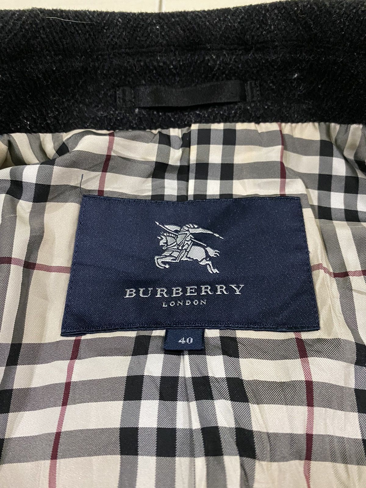 Burberry Burberry London novacheck inside Wool Cashmere wool pea coat Size M / US 6-8 / IT 42-44 - 16 Thumbnail