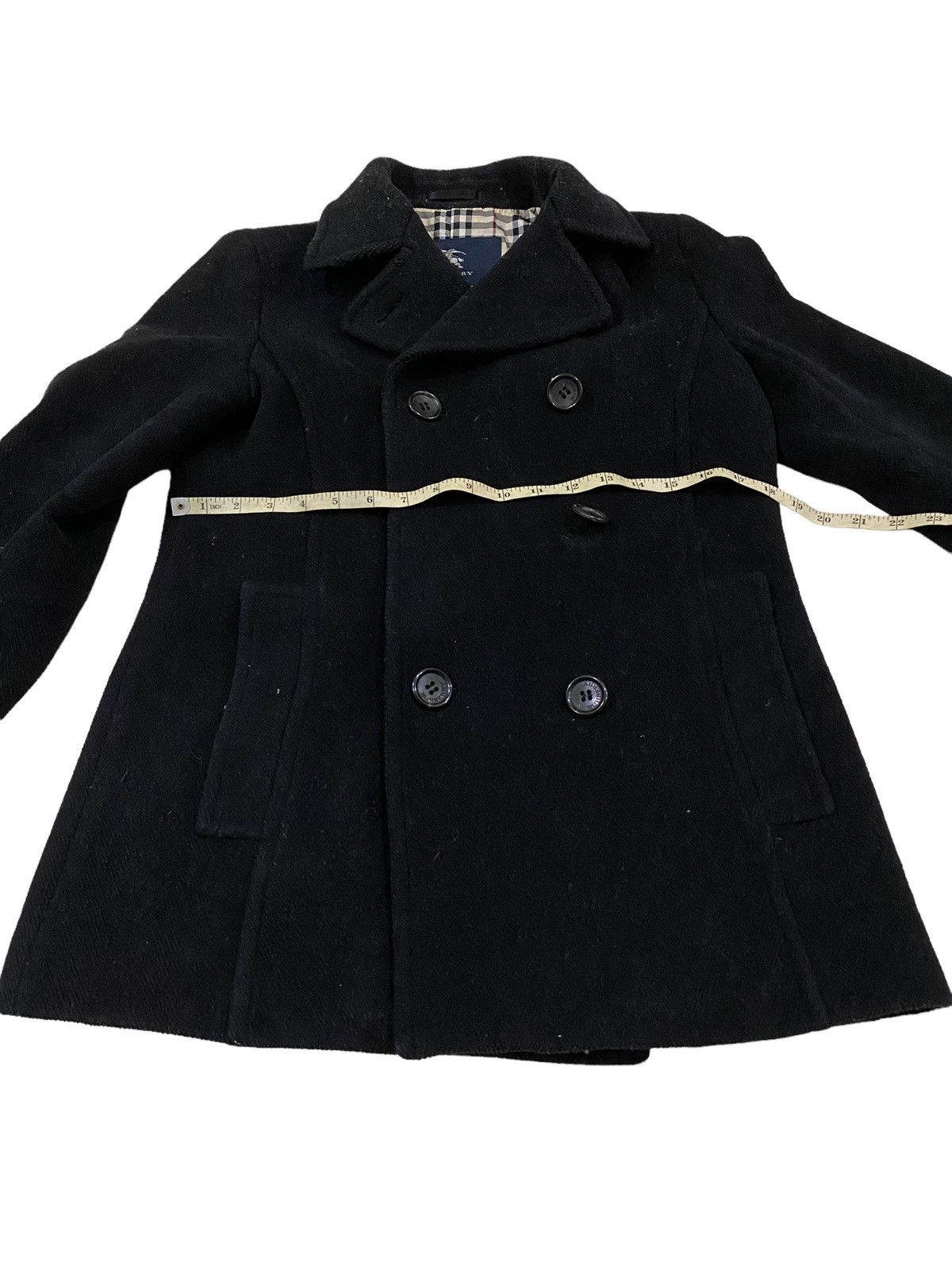 Burberry Burberry London novacheck inside Wool Cashmere wool pea coat Size M / US 6-8 / IT 42-44 - 14 Thumbnail