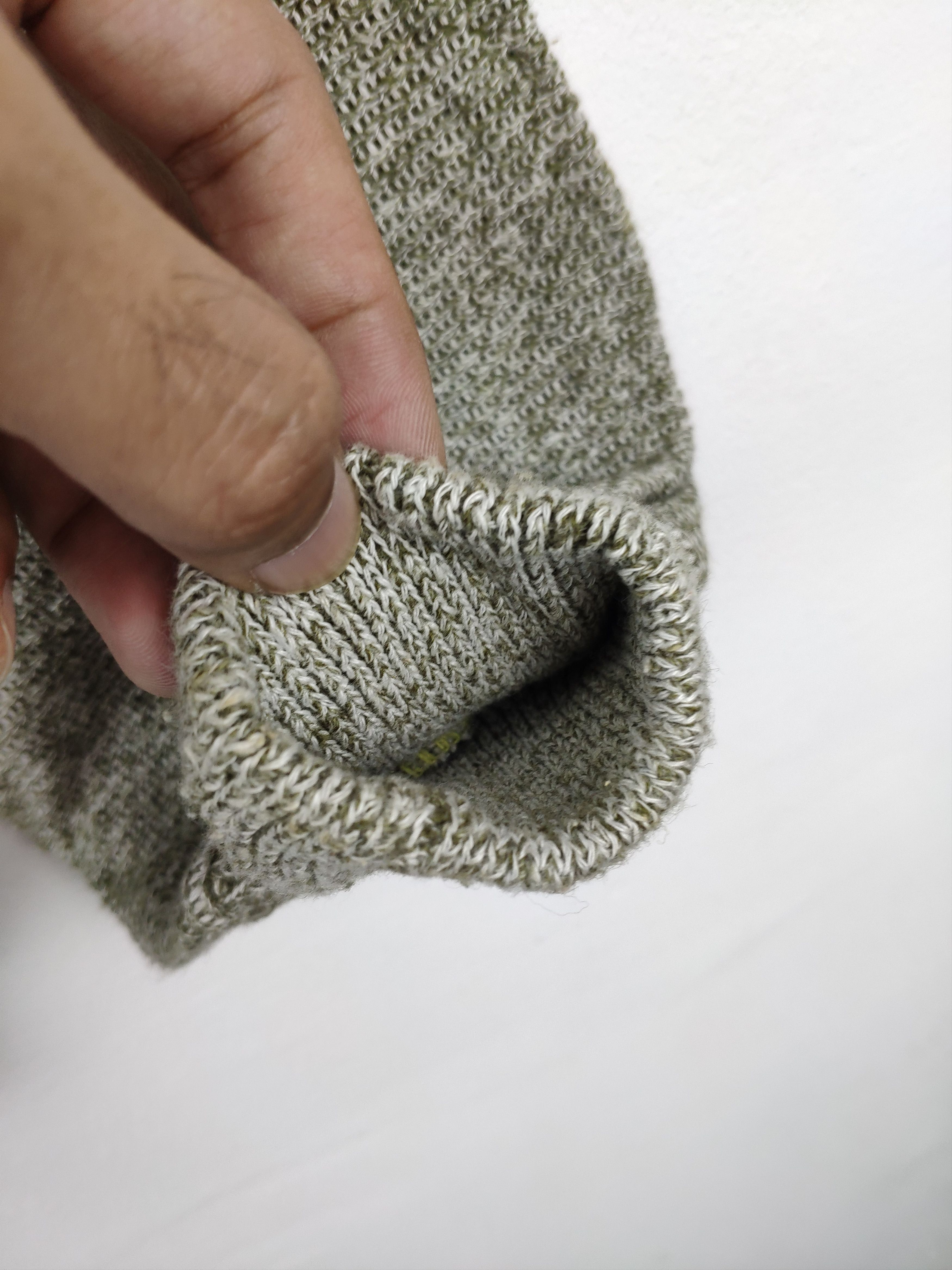 Aran Isles Knitwear × Japanese Brand × Vintage Vintage Polo Knit Shirt Long Sleeve Diamond Pattern Size US M / EU 48-50 / 2 - 8 Thumbnail