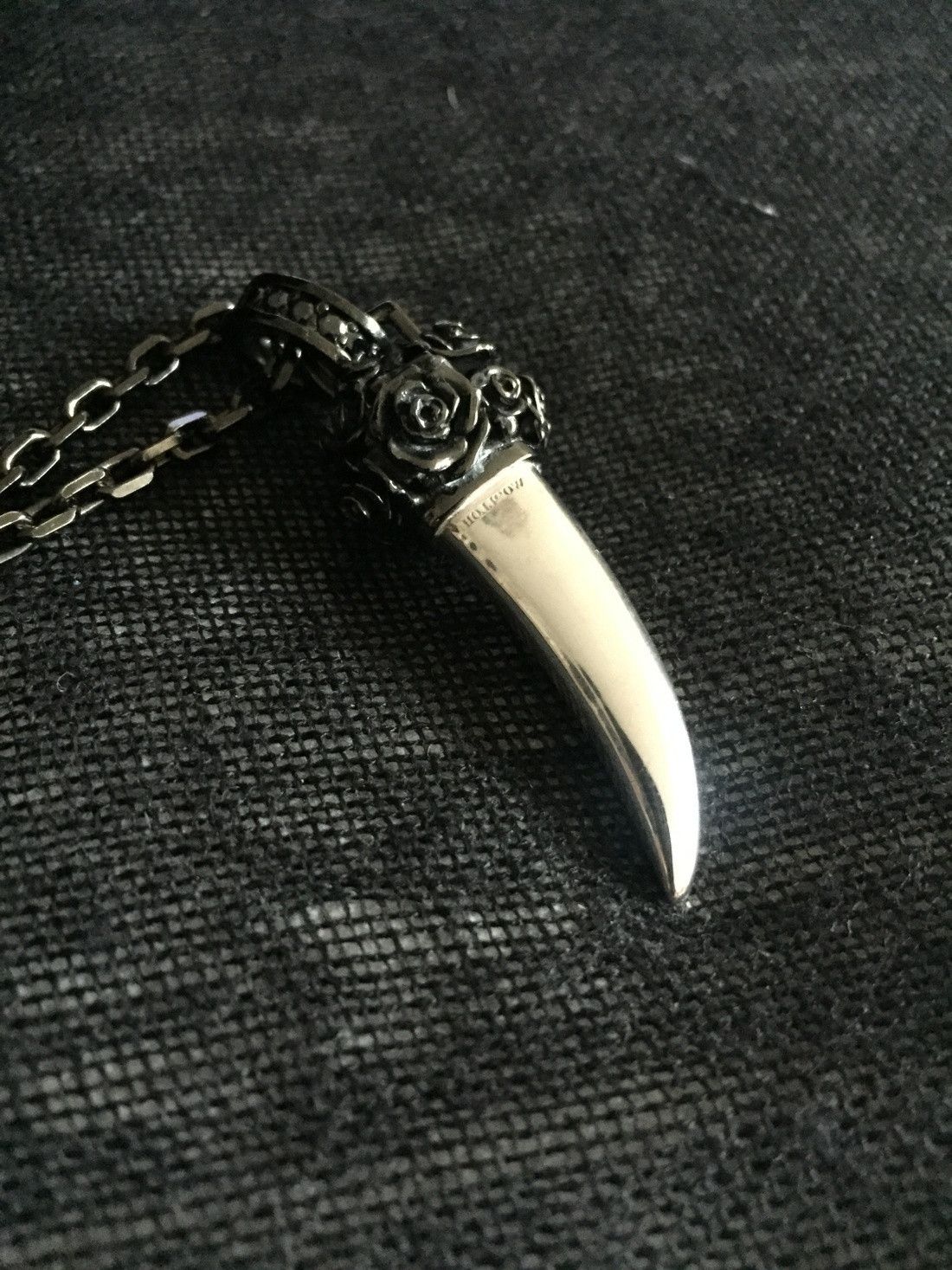 Other New in box silver 925 custom made horn and rose pendant Size ONE SIZE - 3 Thumbnail
