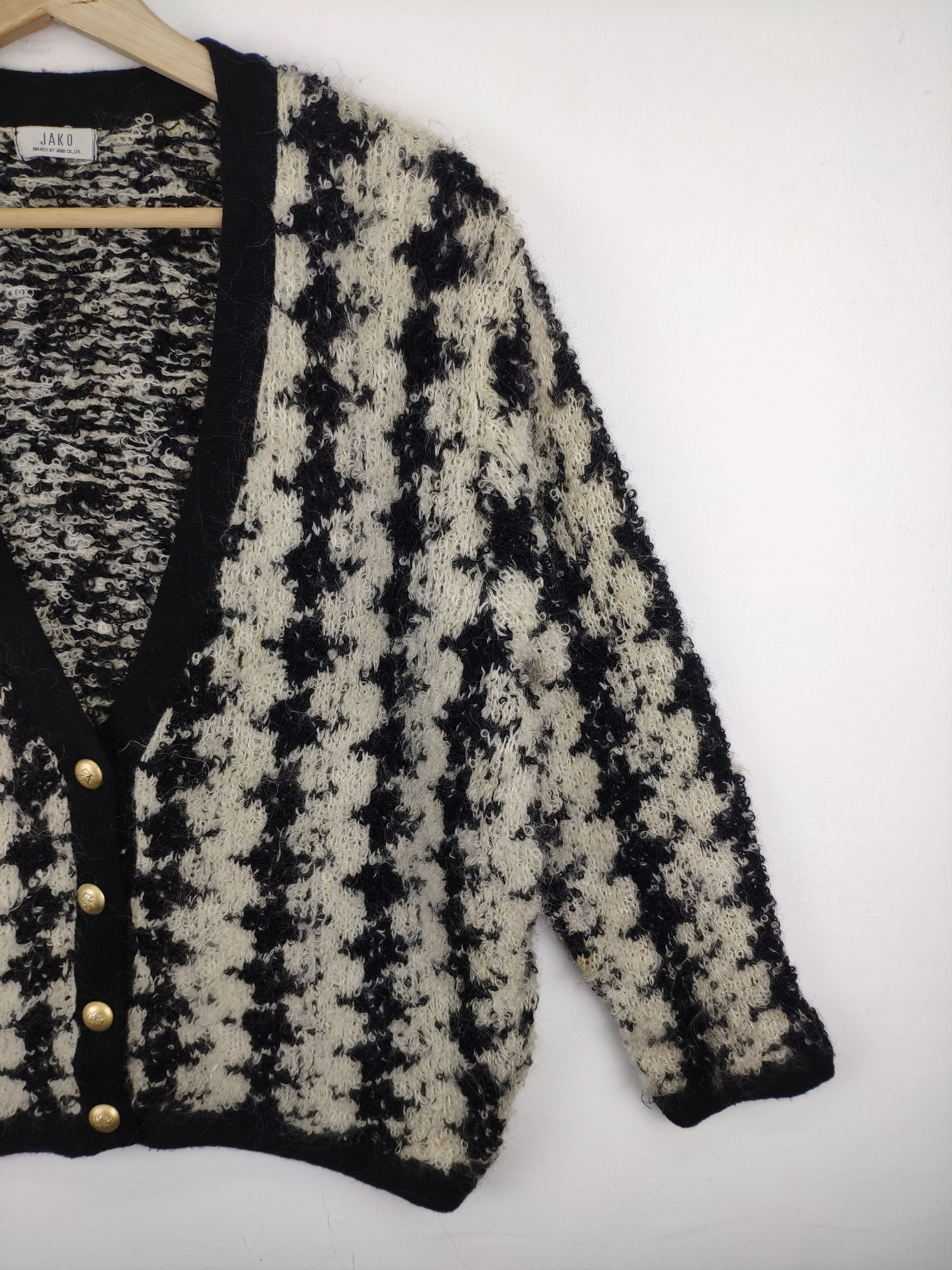 Japanese Brand Fuzzy Mohair Style Cardigan Sweater issey miyake style Size L / US 10 / IT 46 - 6 Thumbnail