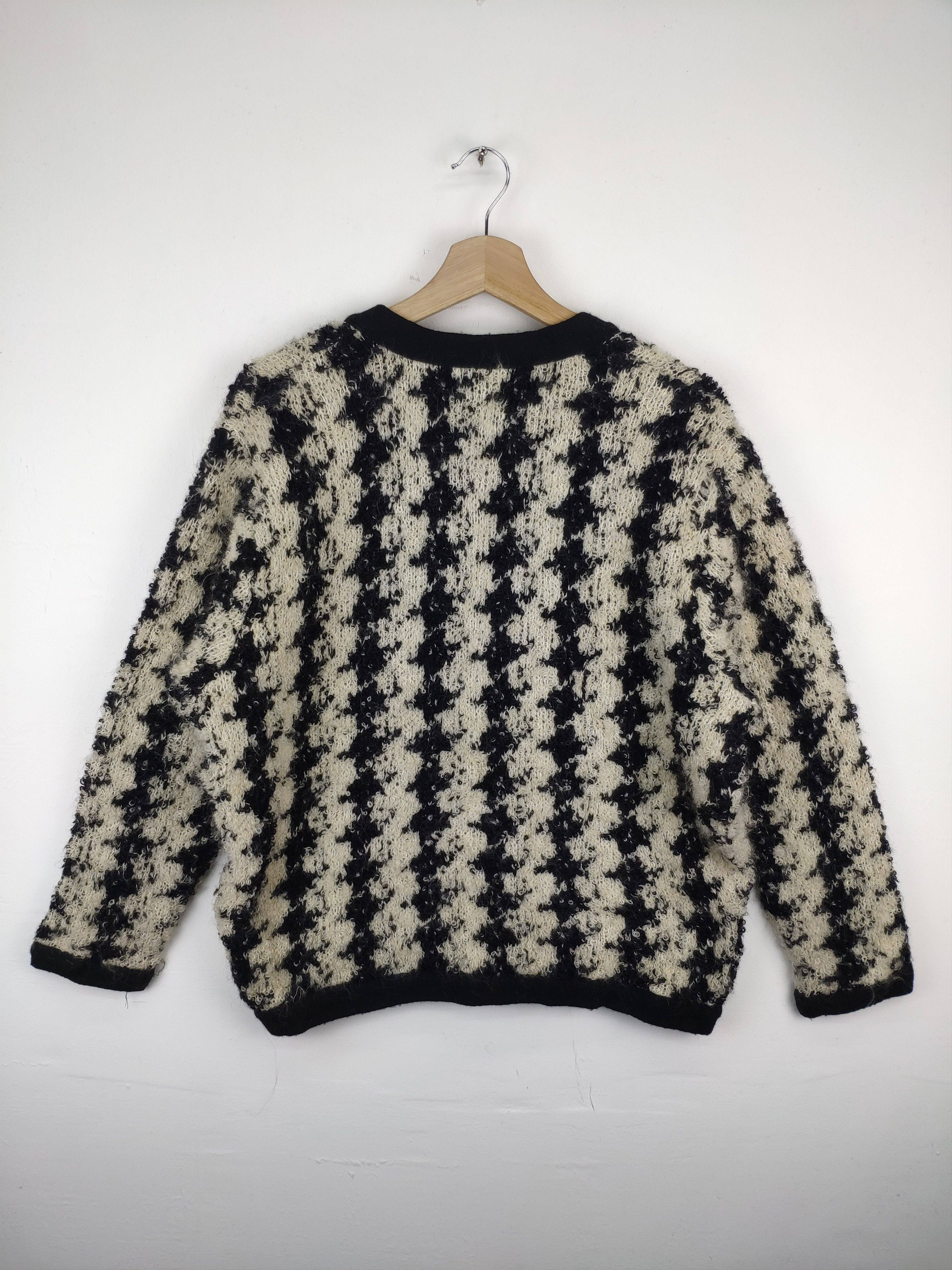 Japanese Brand Fuzzy Mohair Style Cardigan Sweater issey miyake style Size L / US 10 / IT 46 - 2 Thumbnail