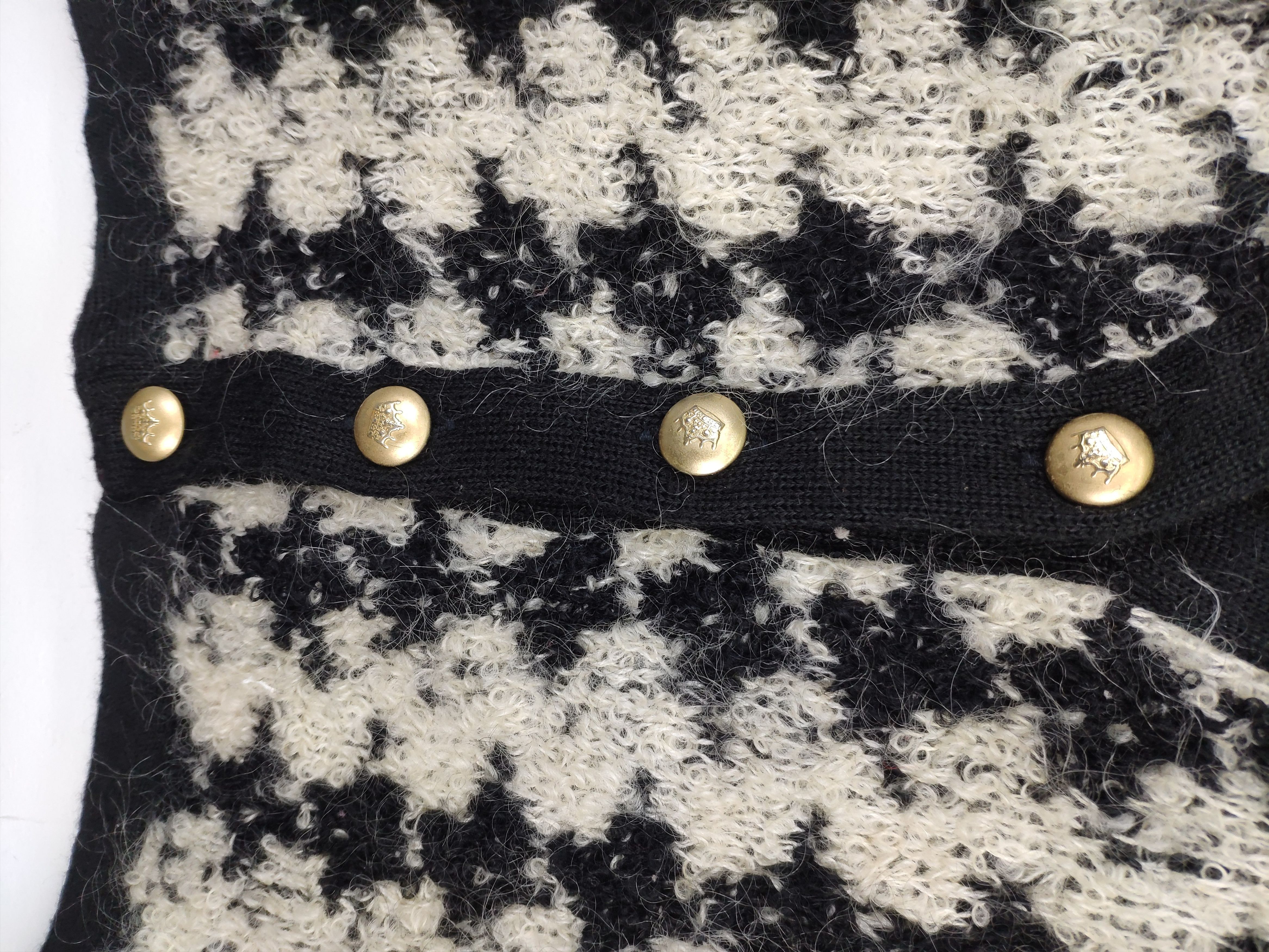 Japanese Brand Fuzzy Mohair Style Cardigan Sweater issey miyake style Size L / US 10 / IT 46 - 11 Thumbnail