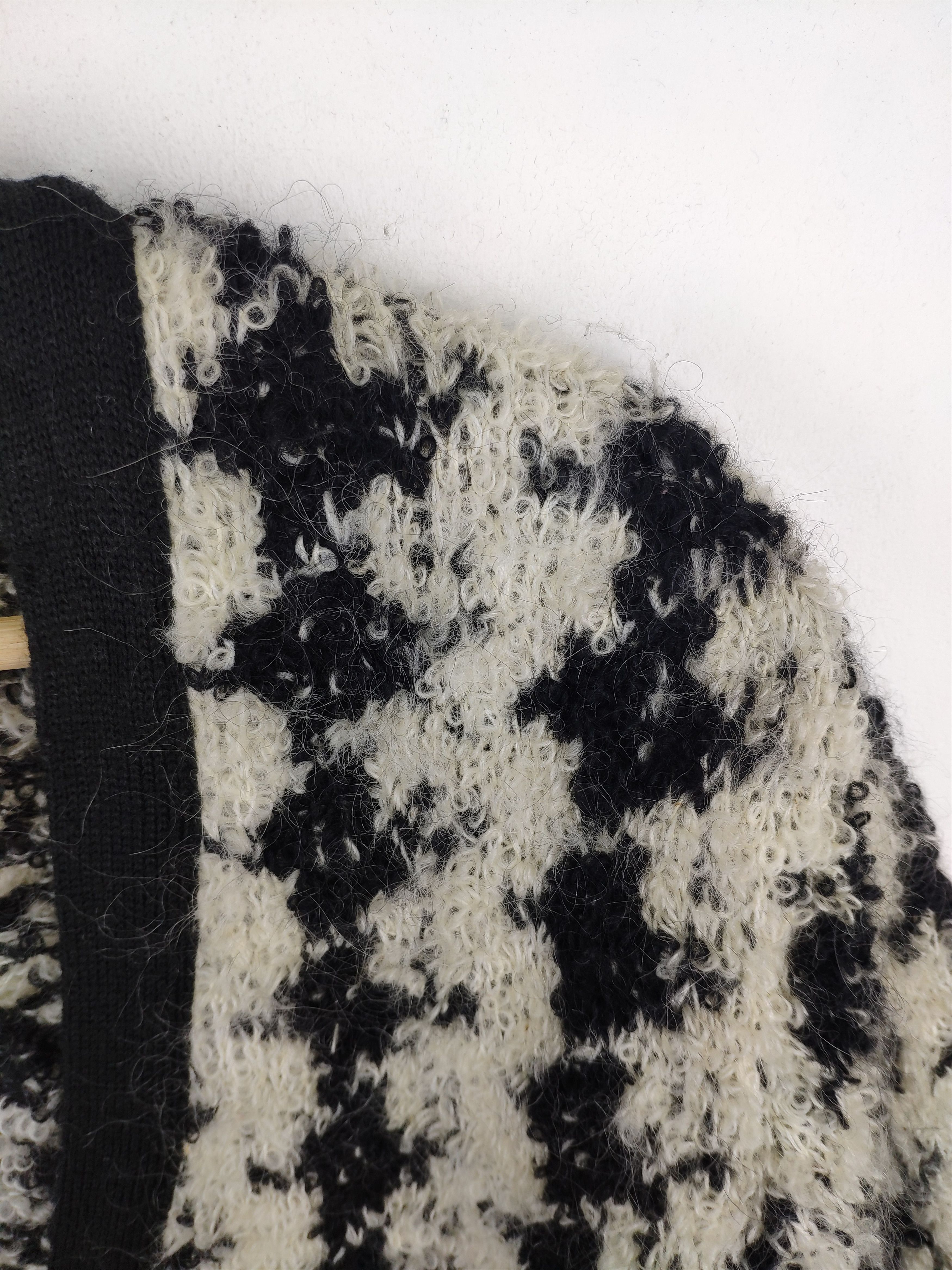 Japanese Brand Fuzzy Mohair Style Cardigan Sweater issey miyake style Size L / US 10 / IT 46 - 12 Thumbnail